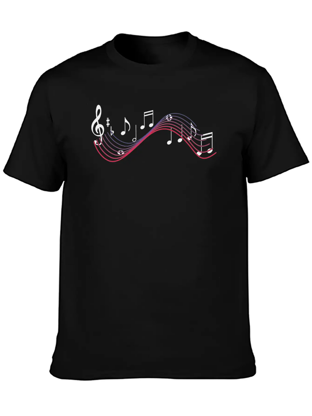 Musical Notes Timeless Short Sleeve Tee – Comfy And Minimalist Design