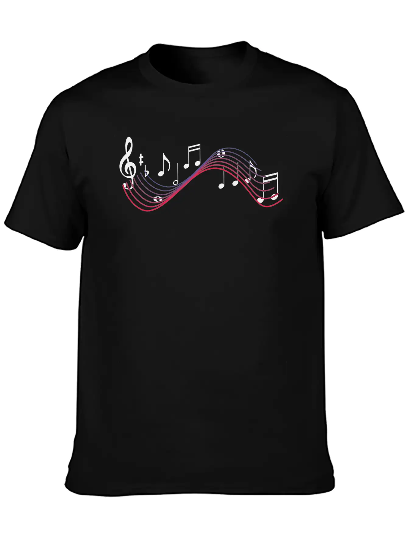 Musical Notes Timeless Short Sleeve Tee – Comfy And Minimalist Design