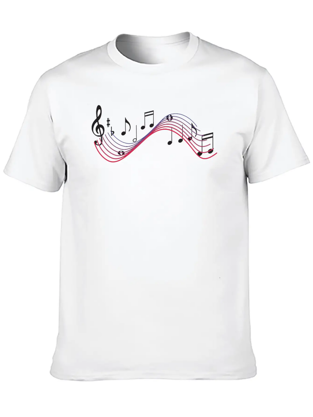 Musical Notes Timeless Short Sleeve Tee – Comfy And Minimalist Design