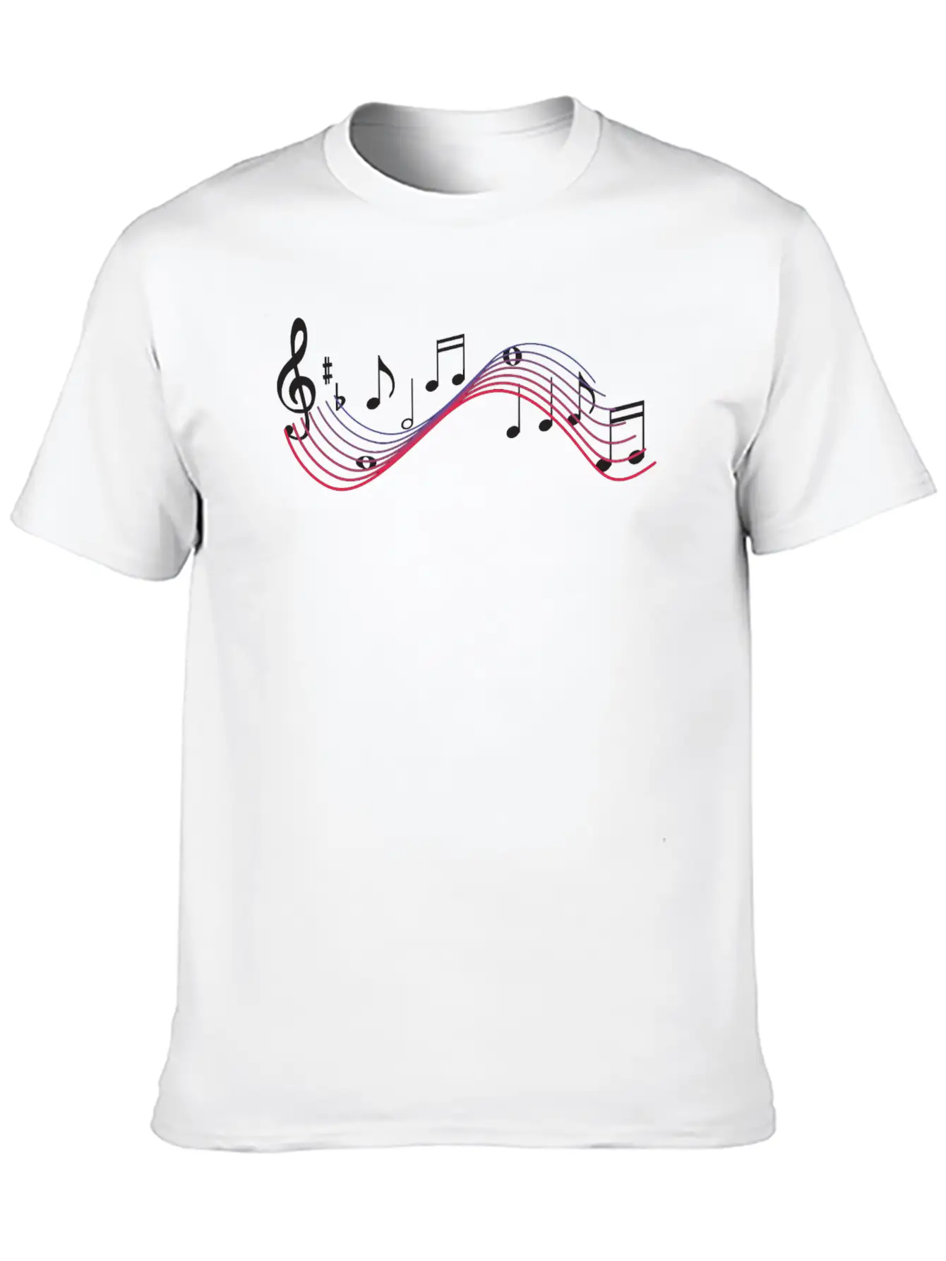 Musical Notes Timeless Short Sleeve Tee – Comfy And Minimalist Design