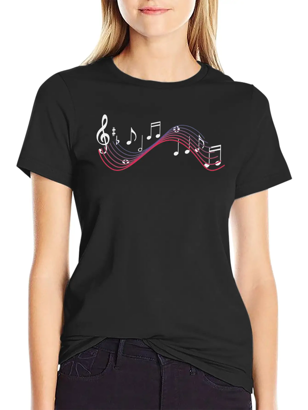 Musical Notes Timeless Short Sleeve Tee – Comfy And Minimalist Design