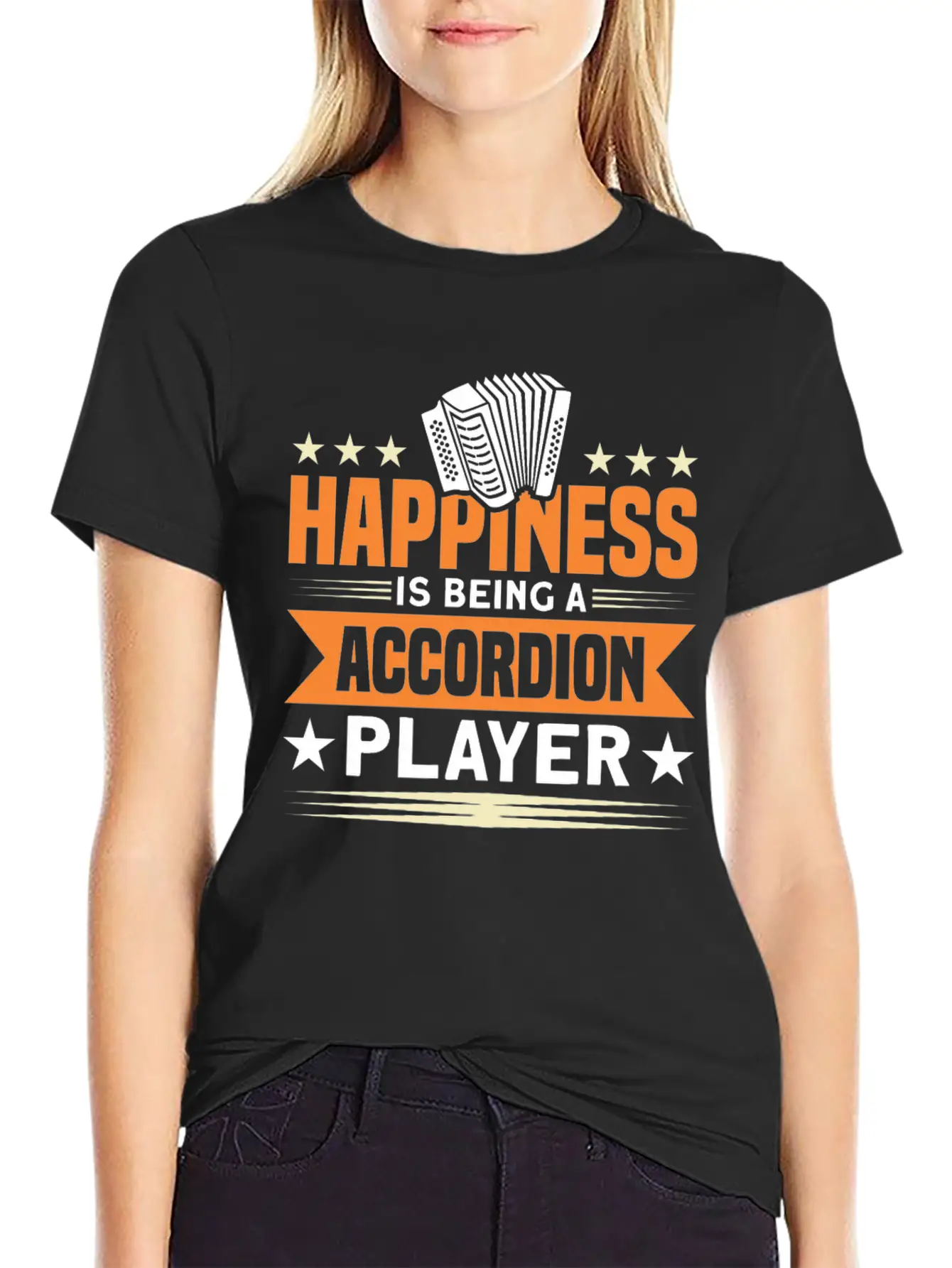 Musician Accordeon Accordion Gift Stylish Everyday T-Shirt – Unisex Basic Cotton Tee