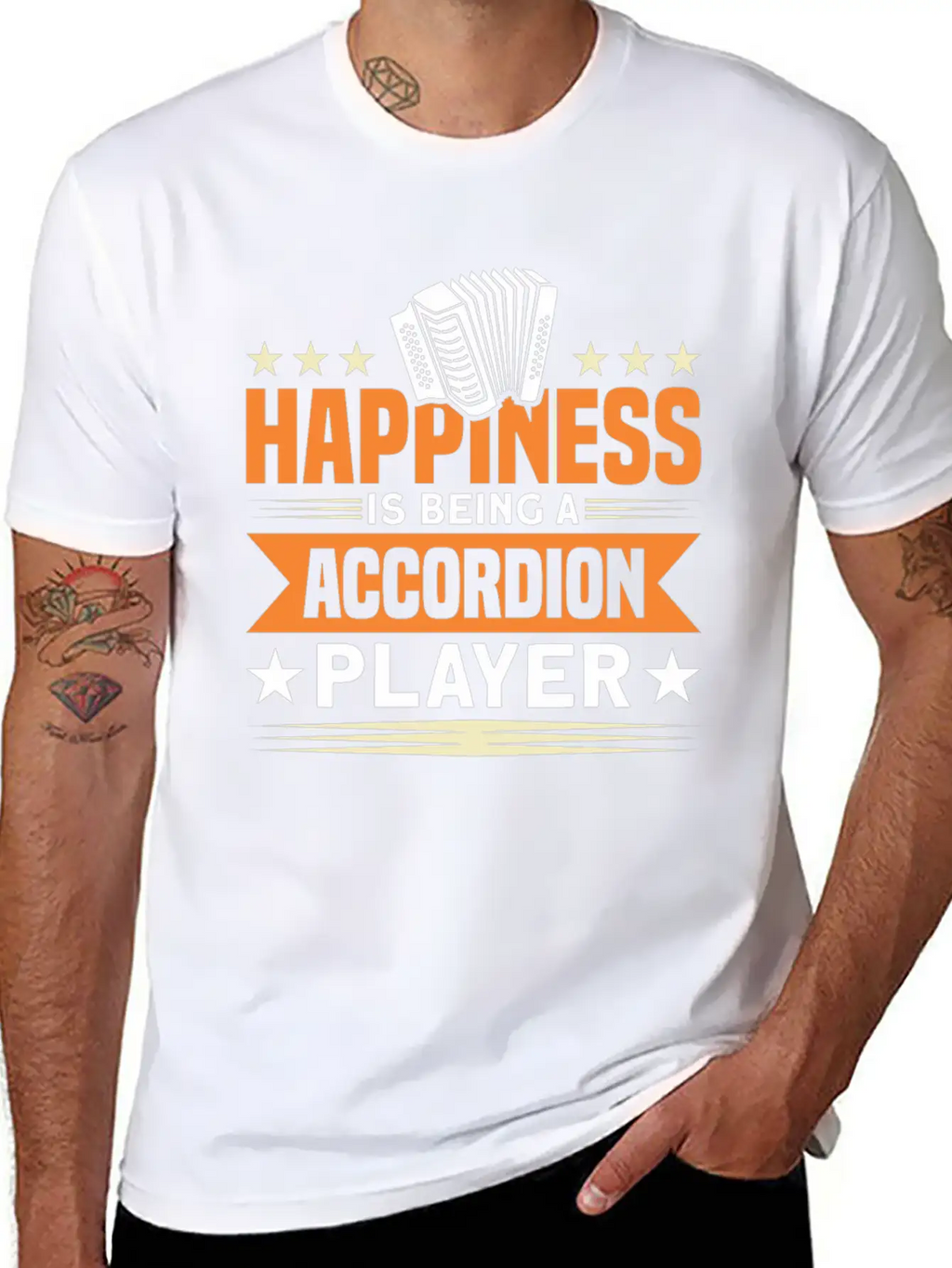 Musician Accordeon Accordion Gift Stylish Everyday T-Shirt – Unisex Basic Cotton Tee