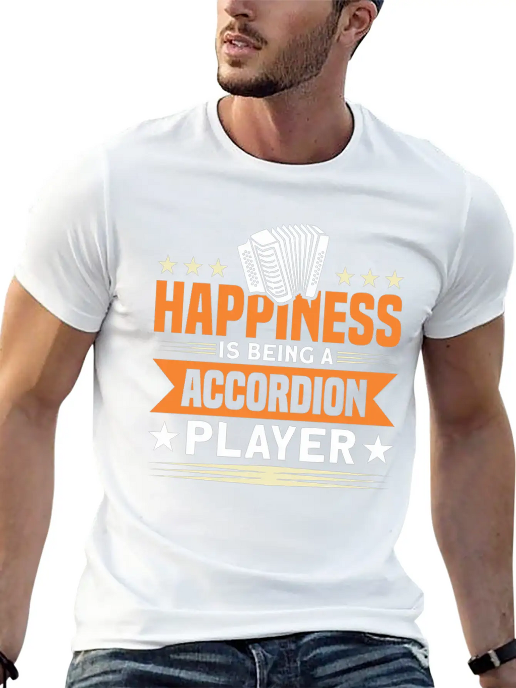 Musician Accordeon Accordion Gift Stylish Everyday T-Shirt – Unisex Basic Cotton Tee