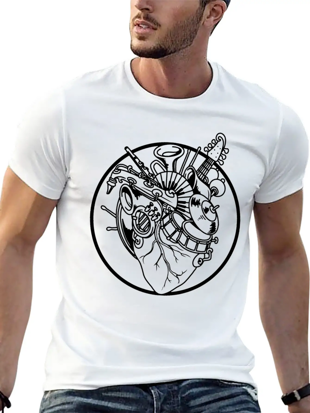 Musician Breathable Graphic T-Shirt – Perfect For Casual Days