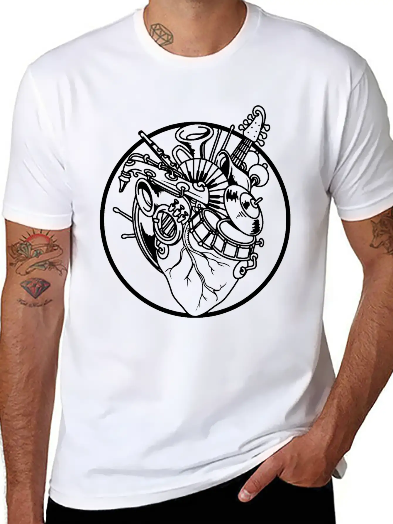 Musician Breathable Graphic T-Shirt – Perfect For Casual Days