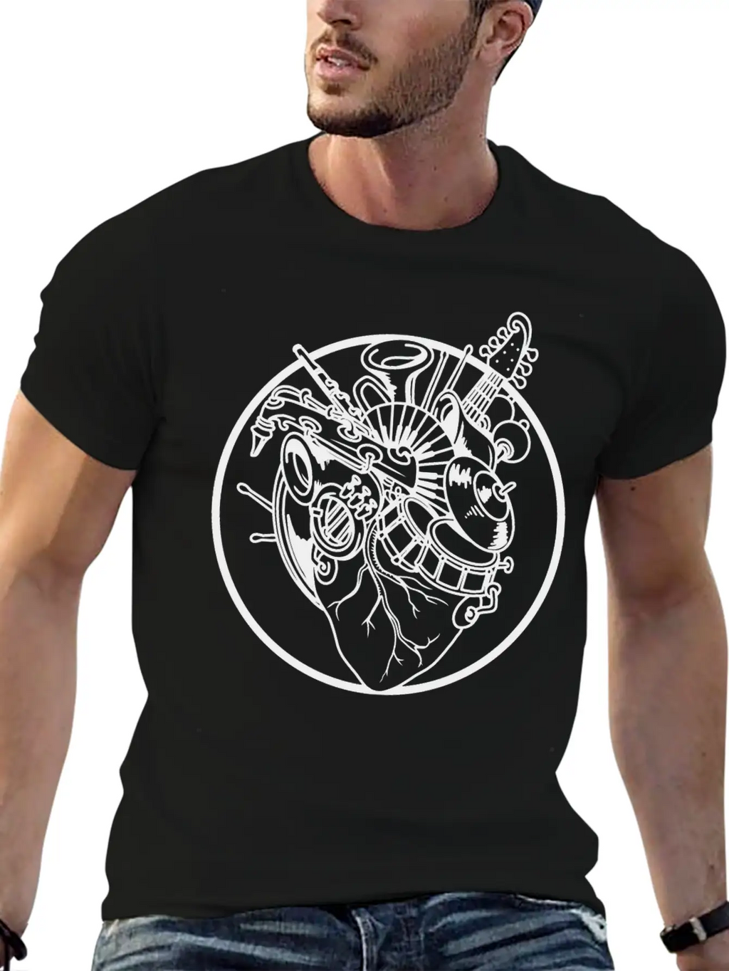Musician Breathable Graphic T-Shirt – Perfect For Casual Days