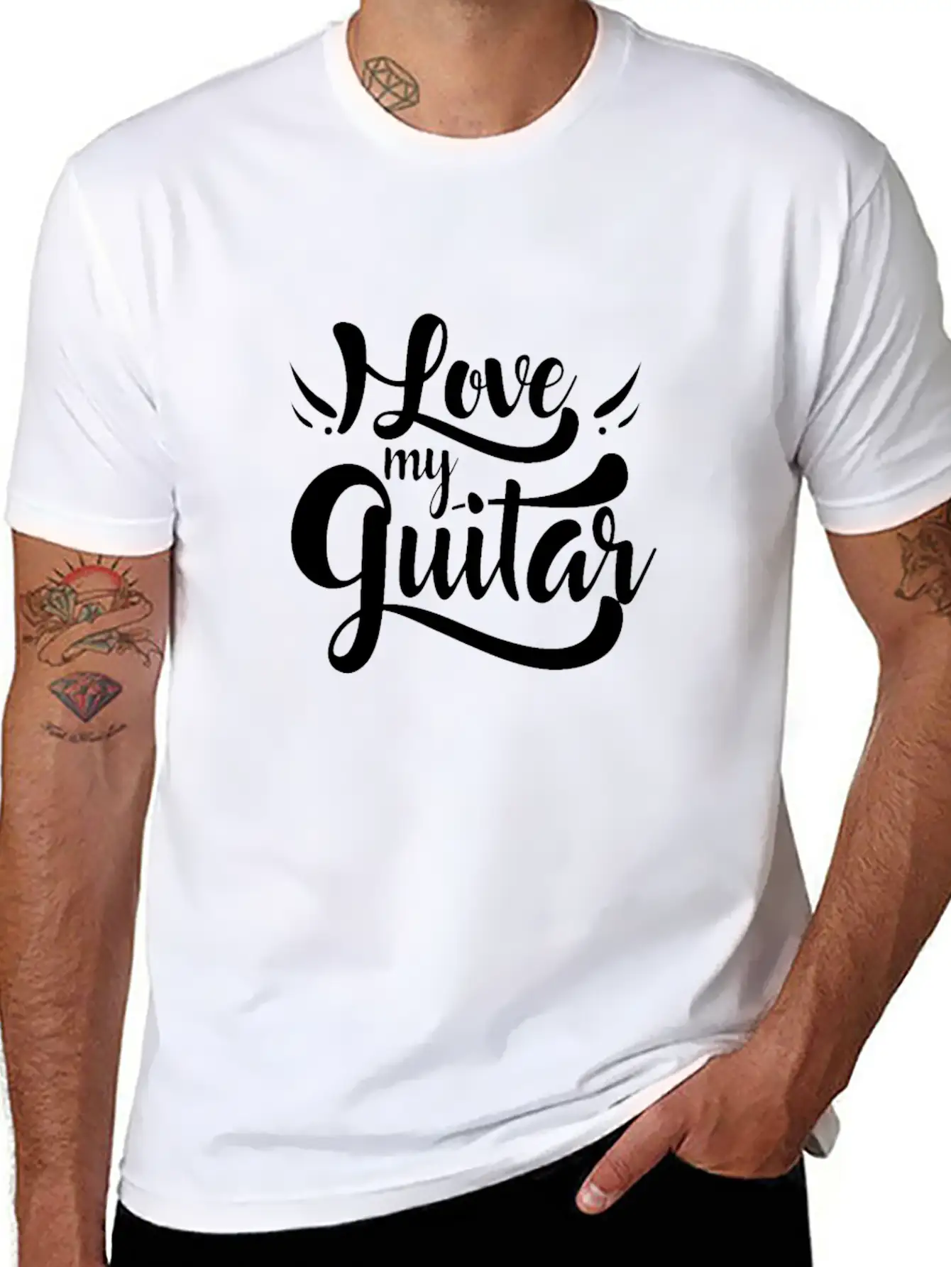 Musician Guitars Guitarist Guitar Electric Guitar Relaxed Everyday Tee – Lightweight And Durable Cotton