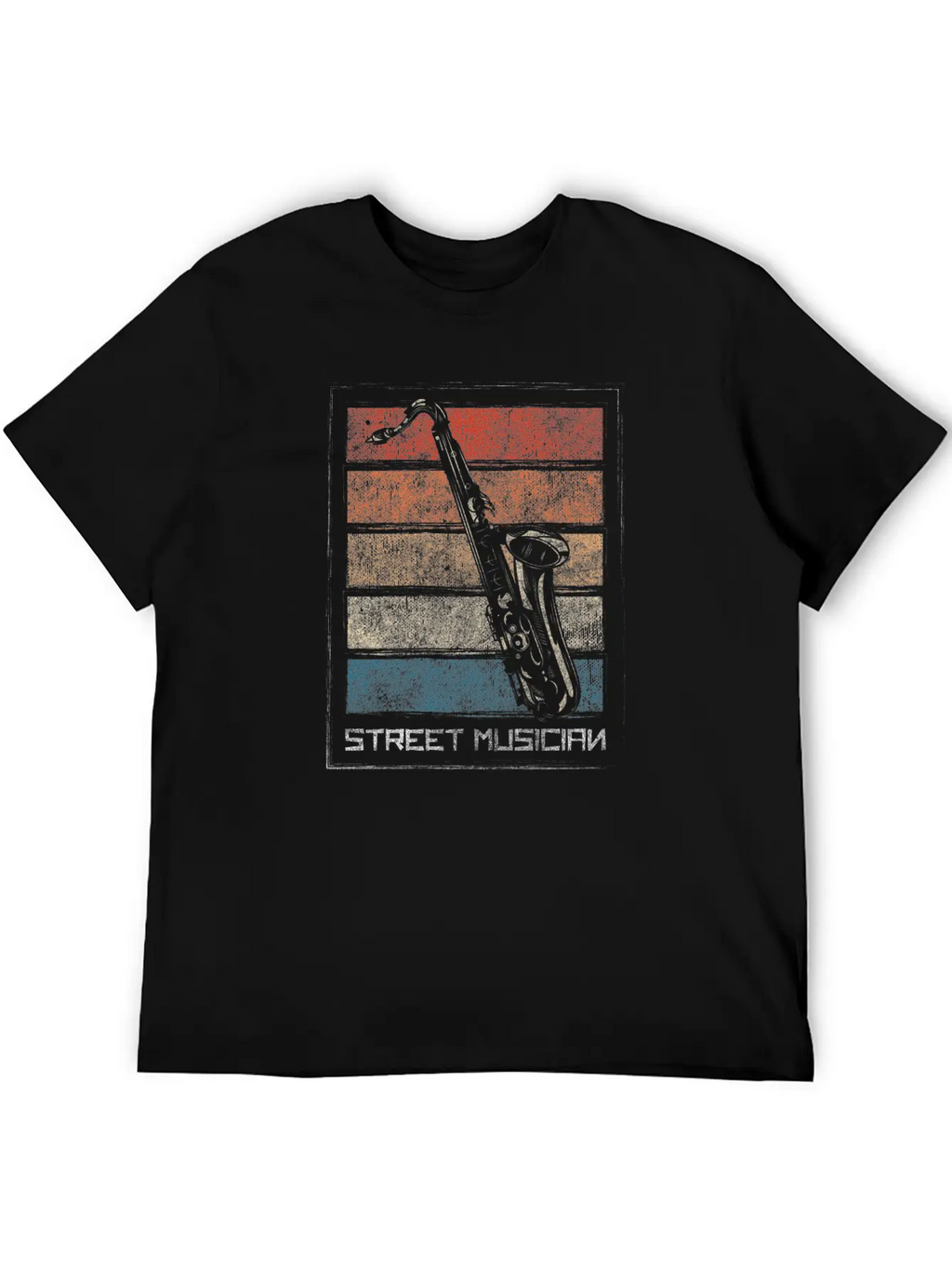 Musician Street Creative Band Stylish Everyday T-Shirt – Unisex Basic Cotton Tee