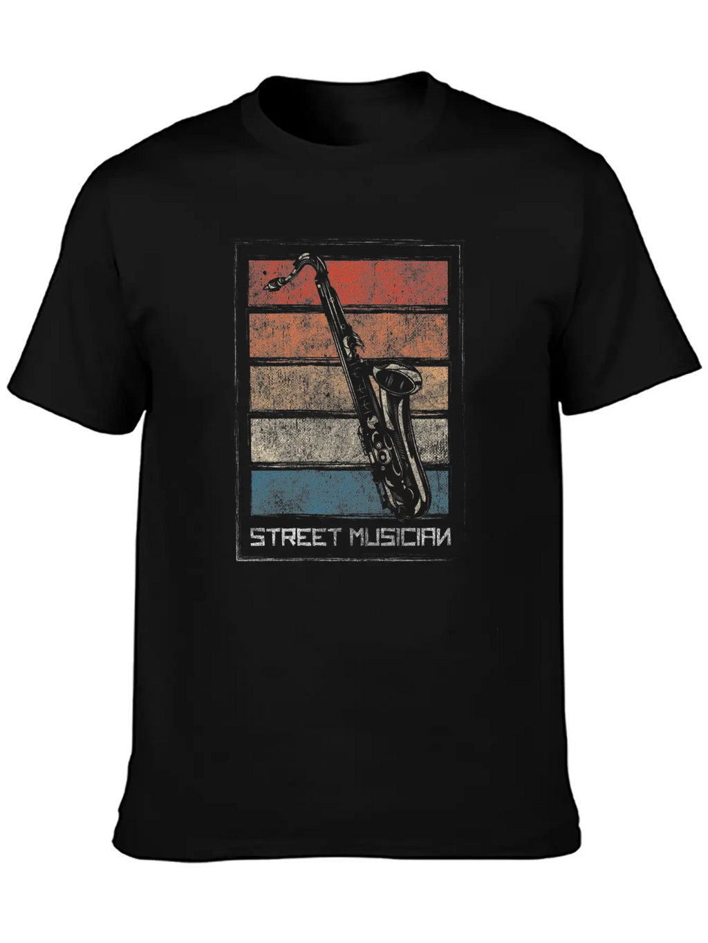 Musician Street Creative Band Stylish Everyday T-Shirt – Unisex Basic Cotton Tee