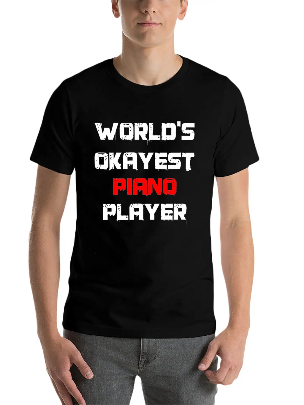 Musics Choir Board Singing Notes Organ Keyboard Modern Fit Casual T-Shirt – Clean And Versatile Design