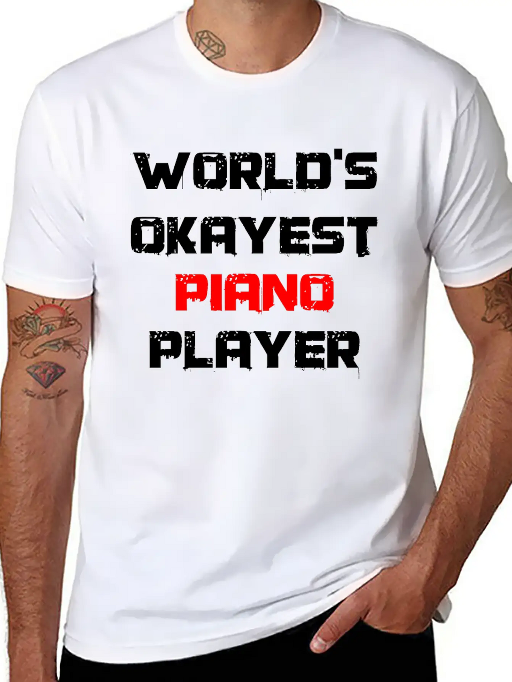 Musics Choir Board Singing Notes Organ Keyboard Modern Fit Casual T-Shirt – Clean And Versatile Design