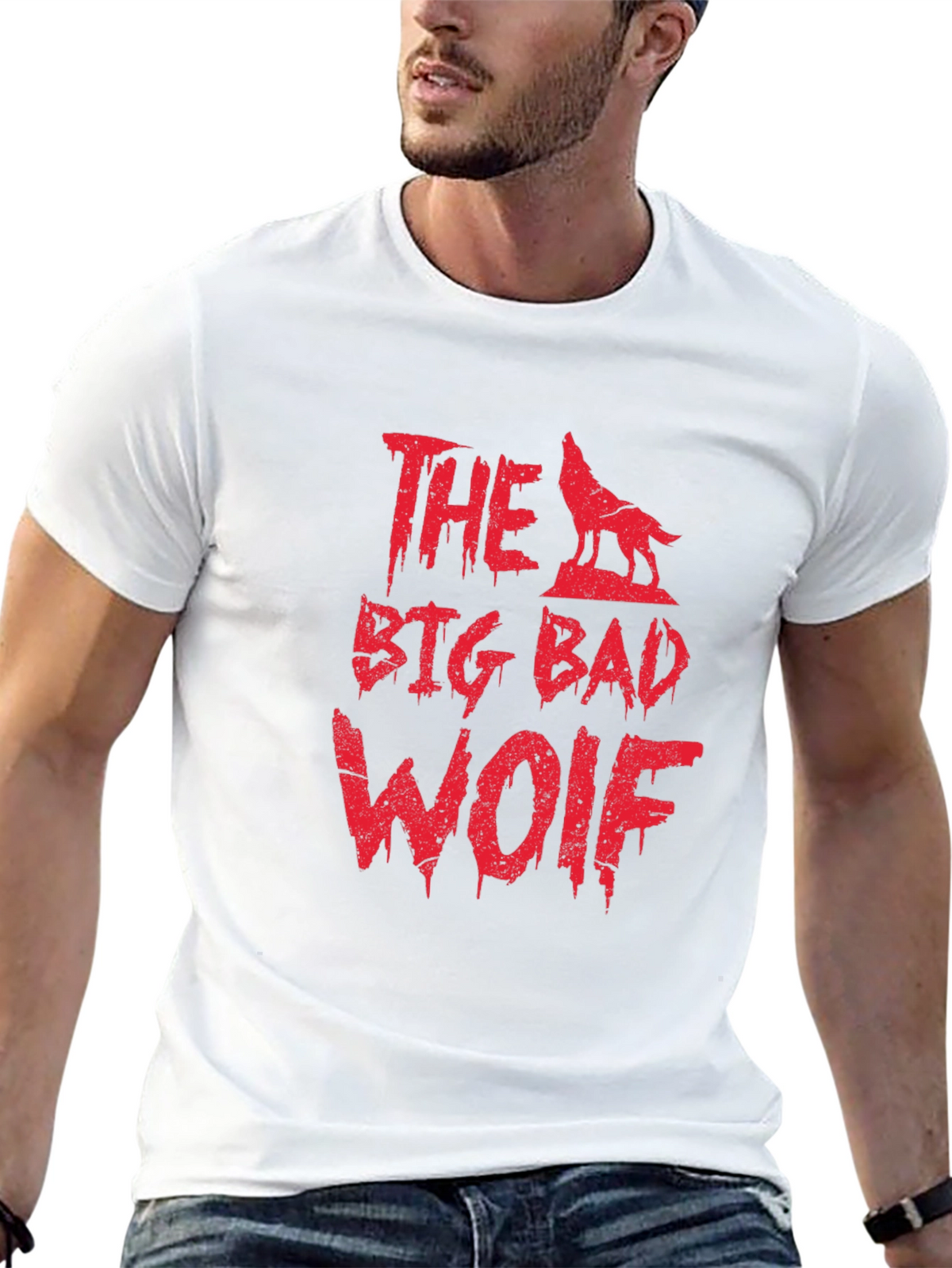 The Big Bad Wolf Graphic Tee - Mens Black T-Shirt