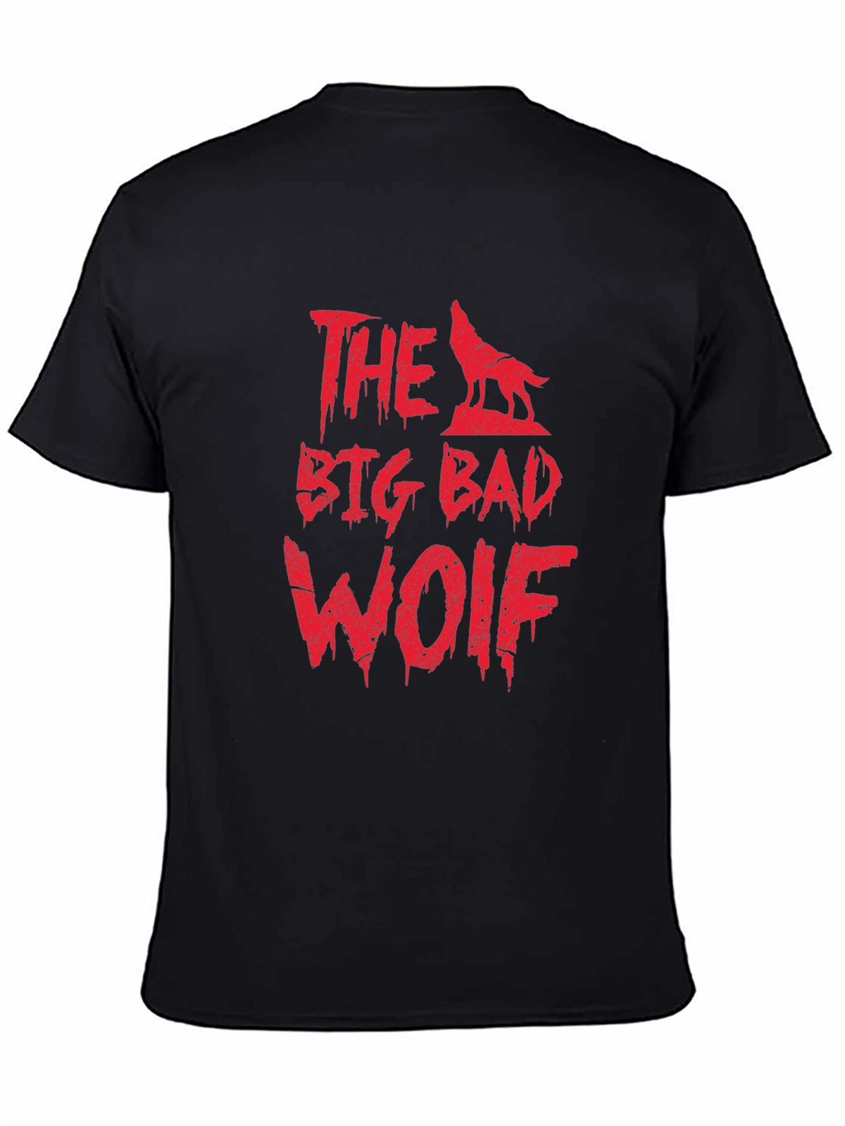 The Big Bad Wolf Graphic Tee - Mens Black T-Shirt
