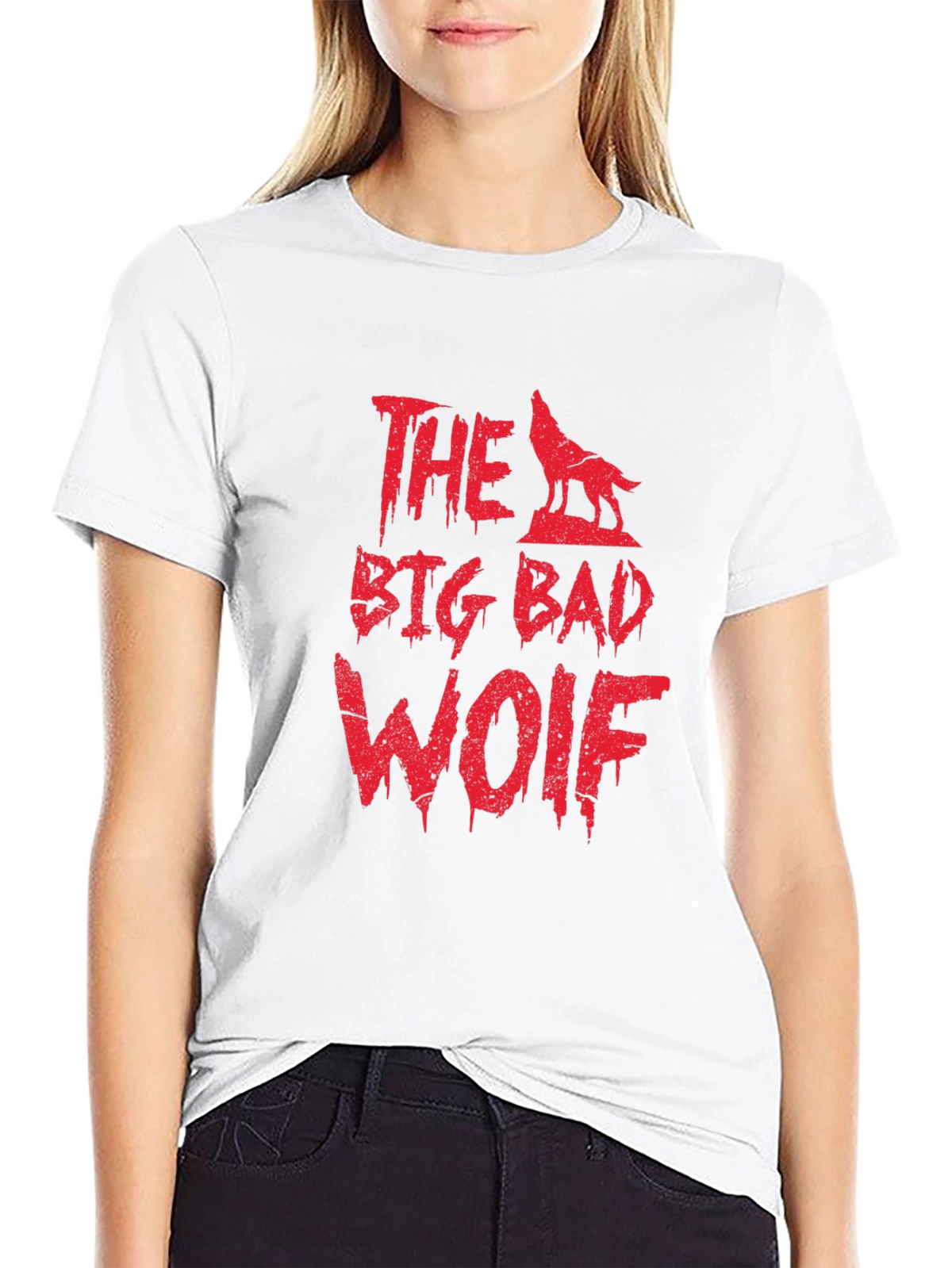 The Big Bad Wolf Graphic Tee - Mens Black T-Shirt