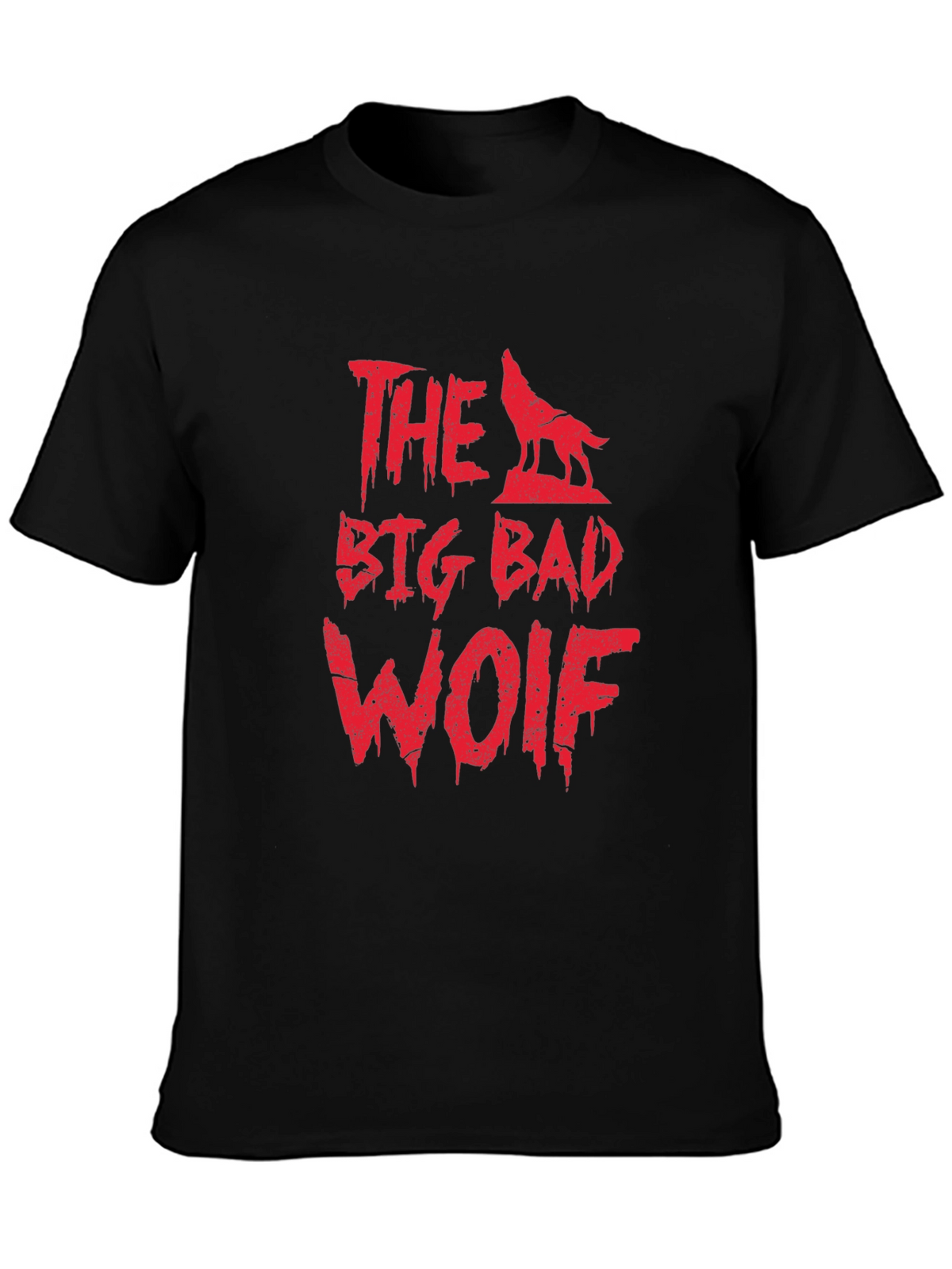 The Big Bad Wolf Graphic Tee - Mens Black T-Shirt