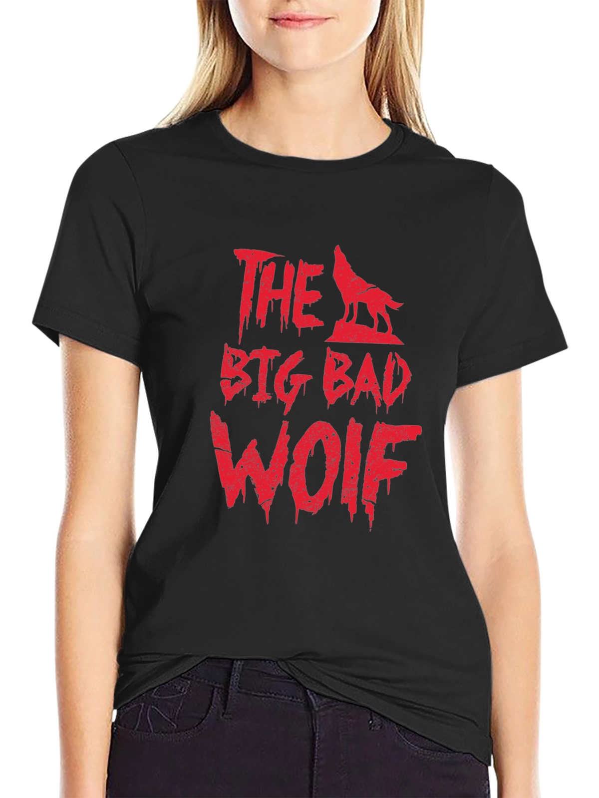 The Big Bad Wolf Graphic Tee - Mens Black T-Shirt