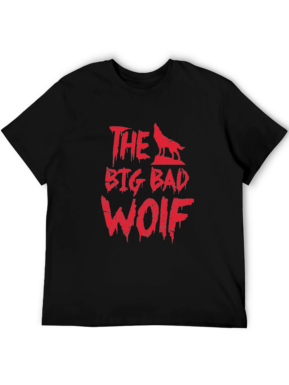The Big Bad Wolf Graphic Tee - Mens Black T-Shirt