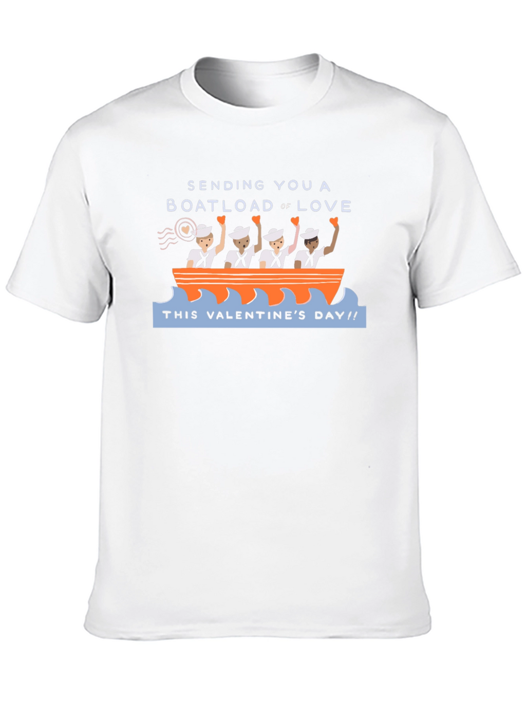 Valentines Day Boatload of Love Graphic T-Shirt