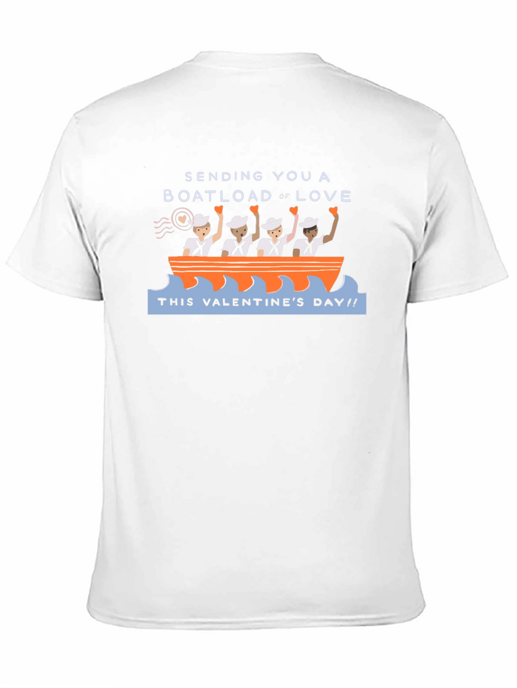 Valentines Day Boatload of Love Graphic T-Shirt
