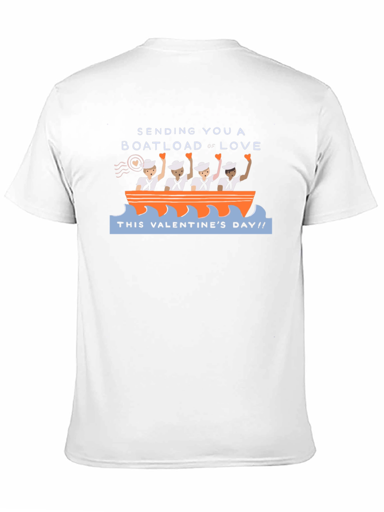 Valentines Day Boatload of Love Graphic T-Shirt