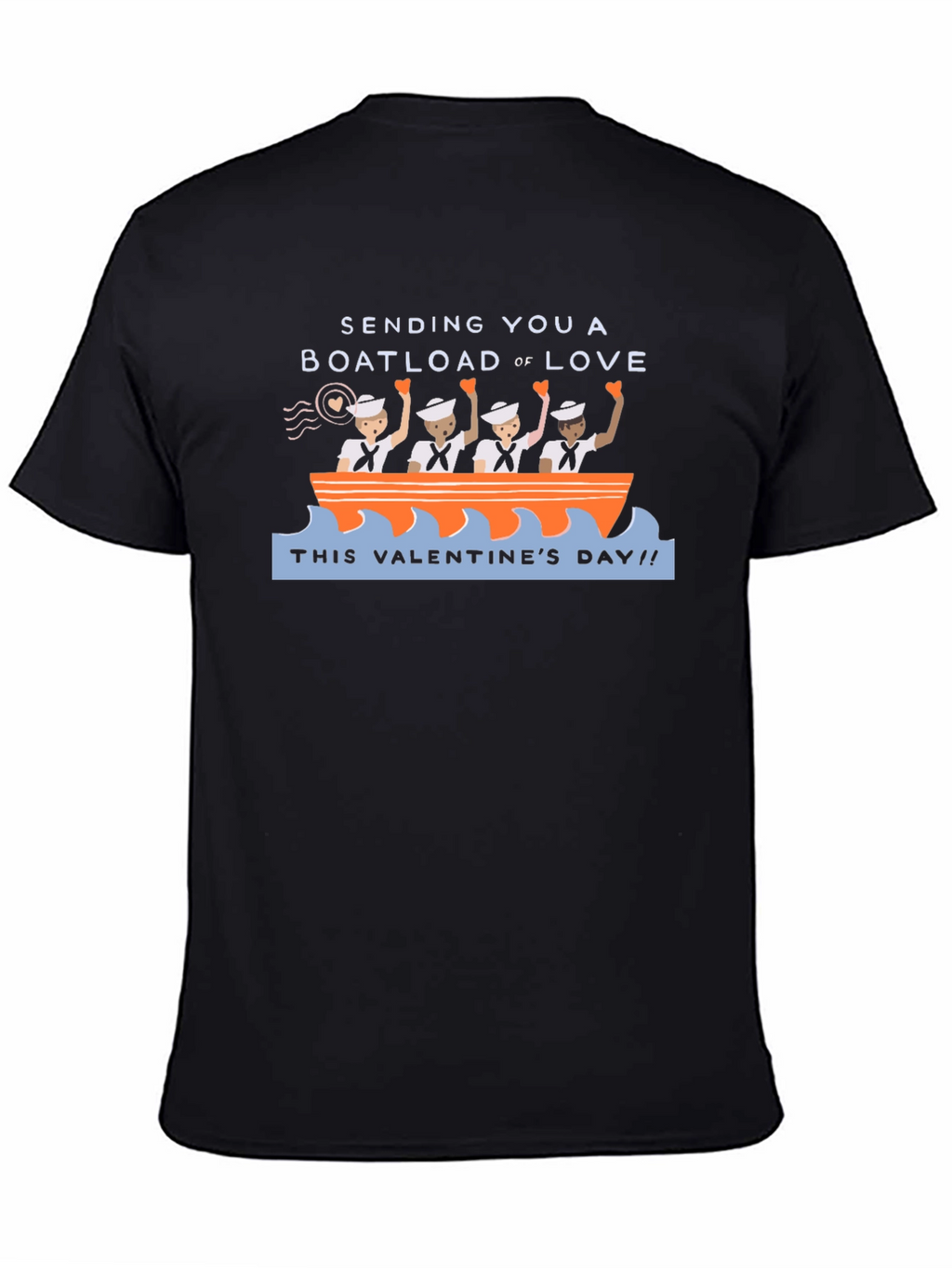 Valentines Day Boatload of Love Graphic T-Shirt