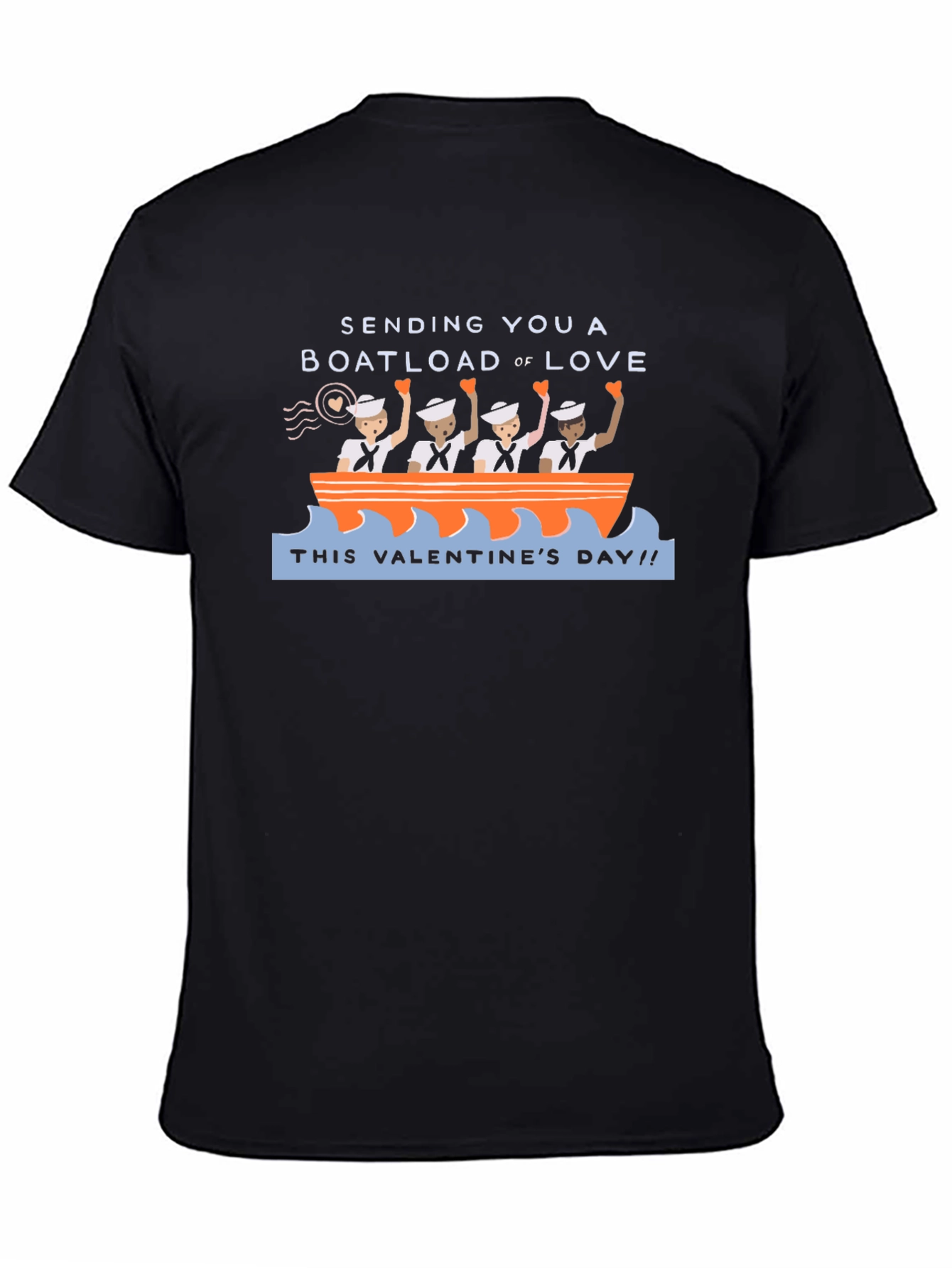 Valentines Day Boatload of Love Graphic T-Shirt