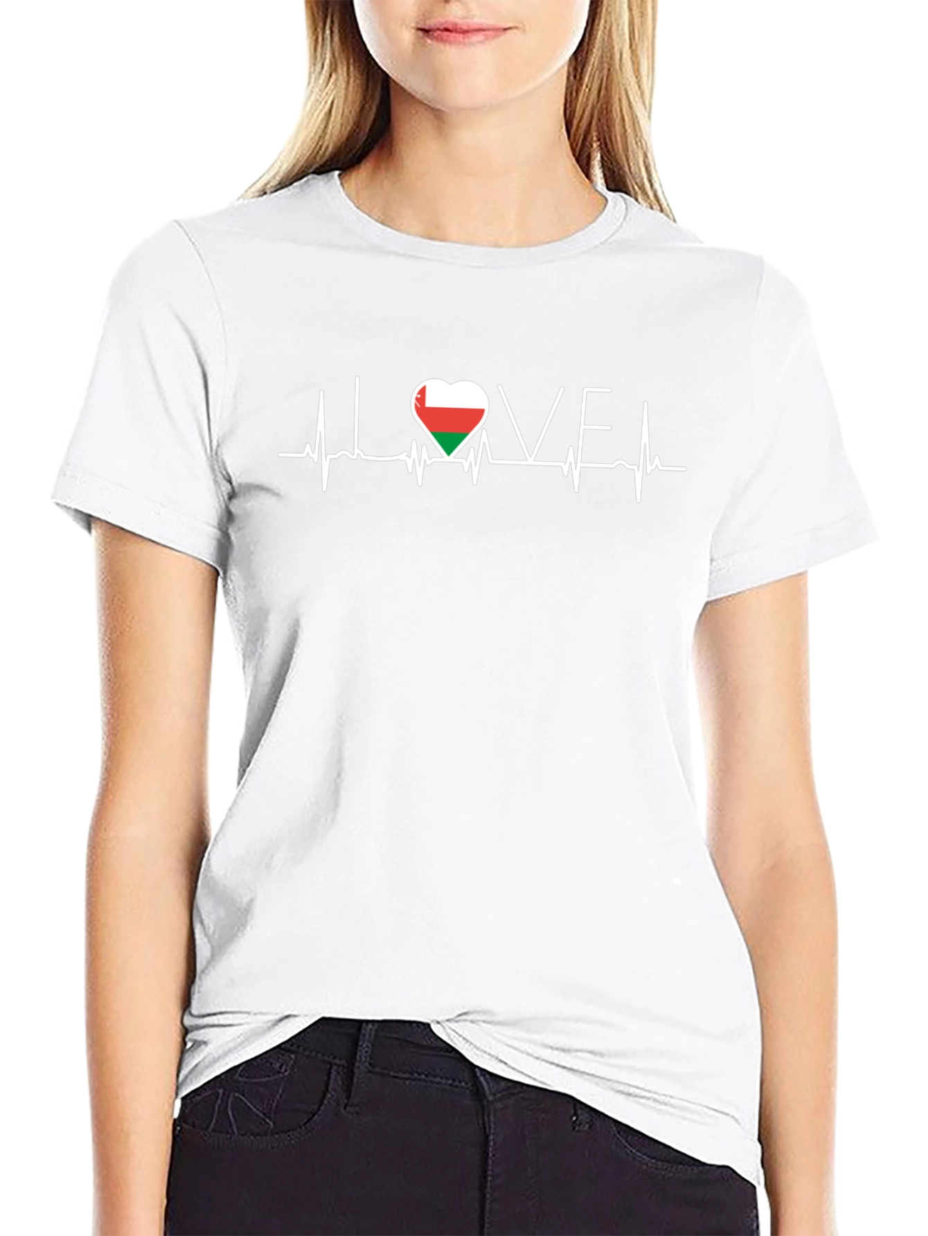 I Love Oman Heartbeat T-Shirt