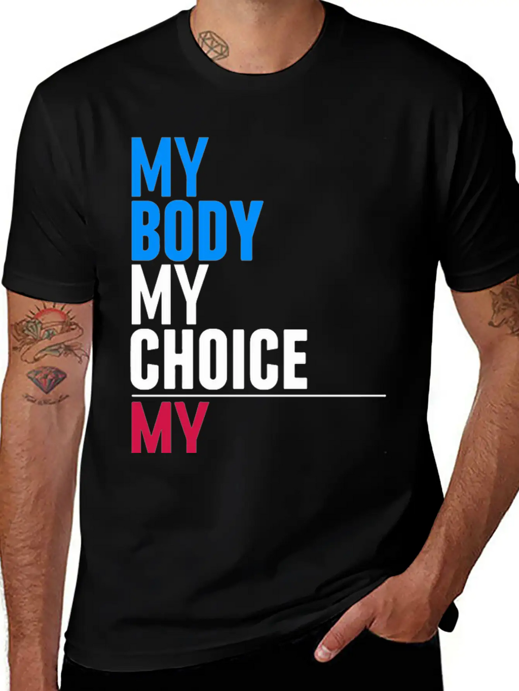 My Body My Choice Basic Graphic T-Shirt – Daily Comfort In Soft Cotton