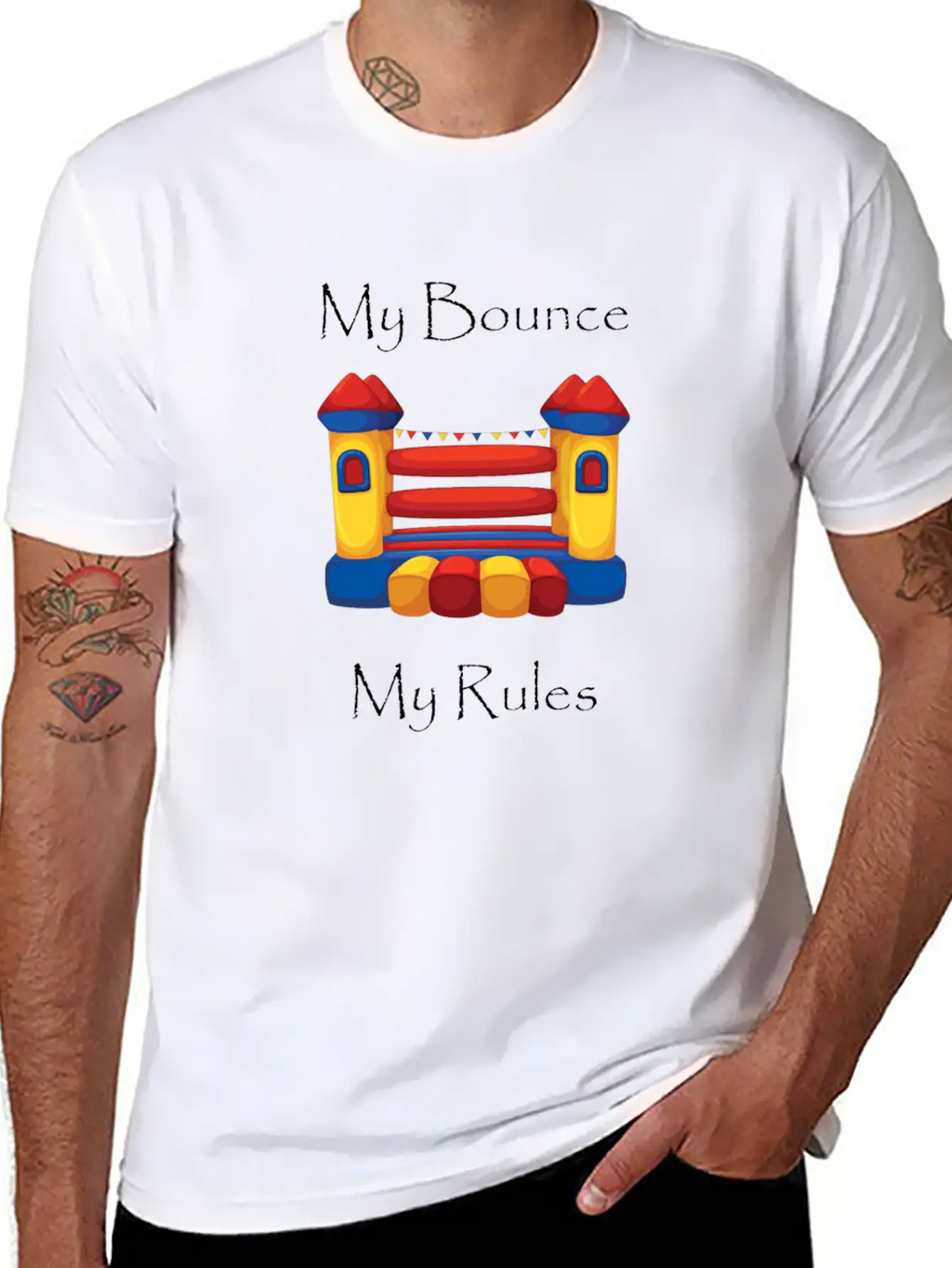 My Bounce House My RulesFunny Breathable Graphic T-Shirt – Perfect For Casual Days