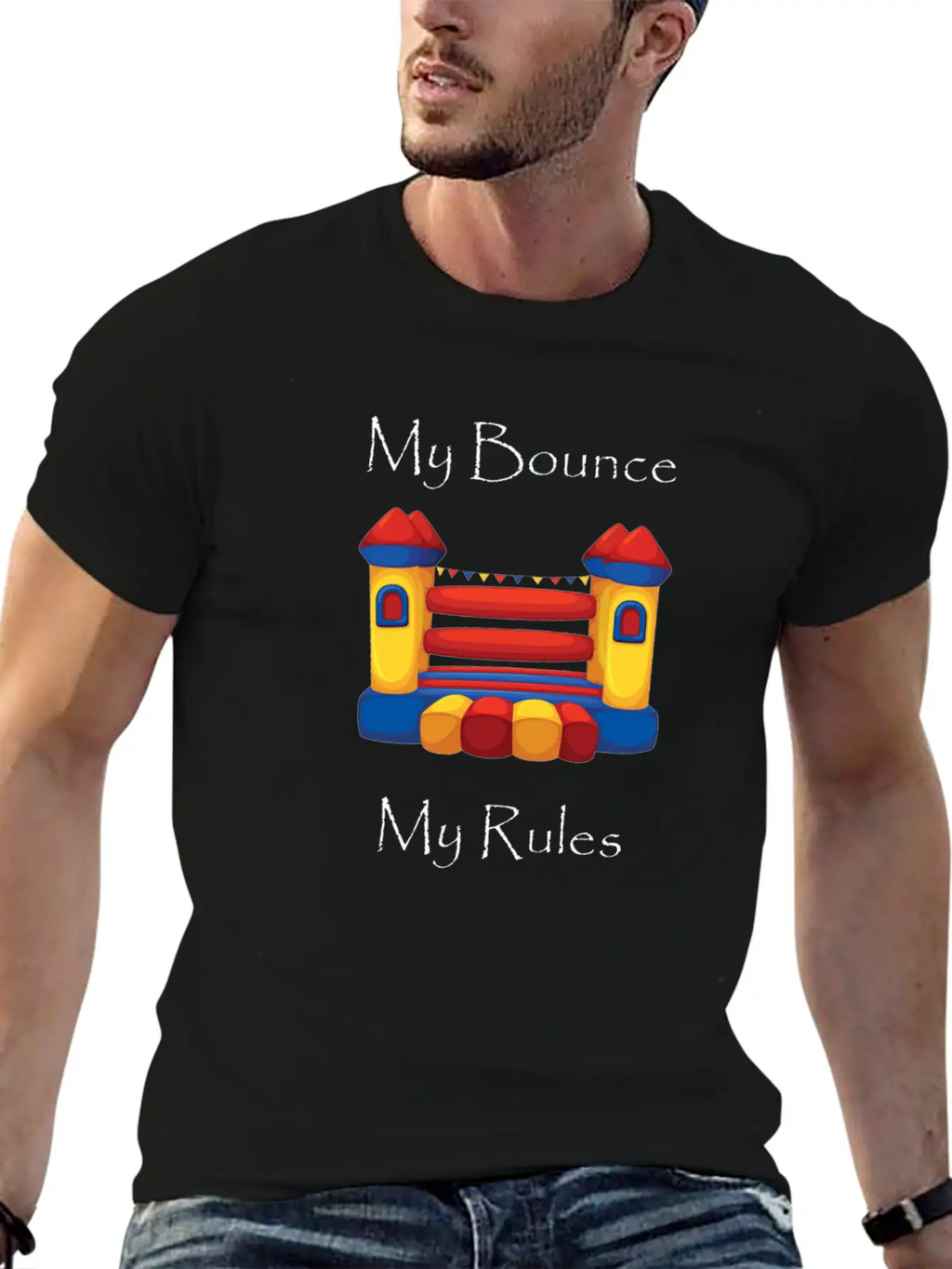 My Bounce House My RulesFunny Breathable Graphic T-Shirt – Perfect For Casual Days