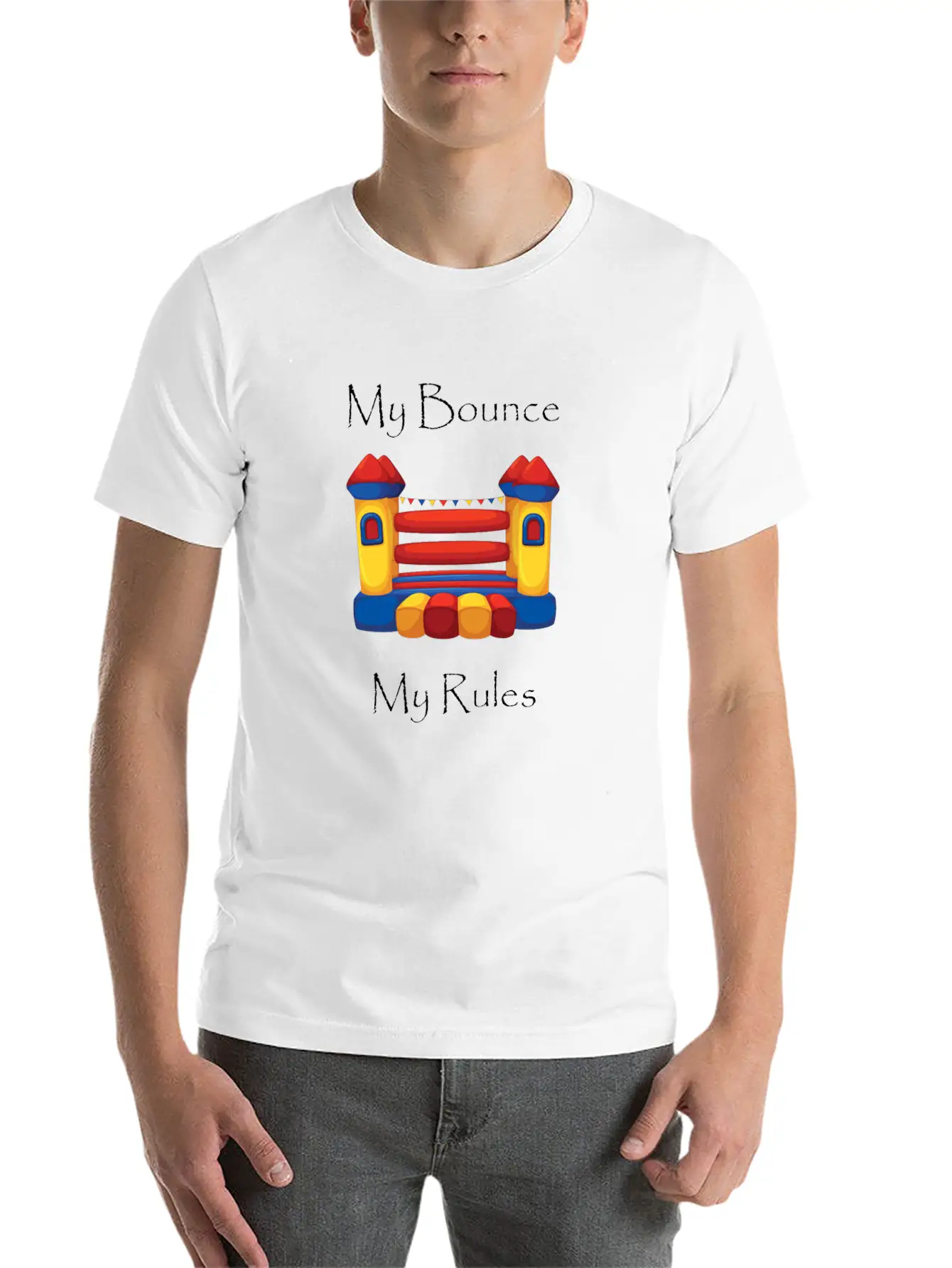 My Bounce House My RulesFunny Breathable Graphic T-Shirt – Perfect For Casual Days