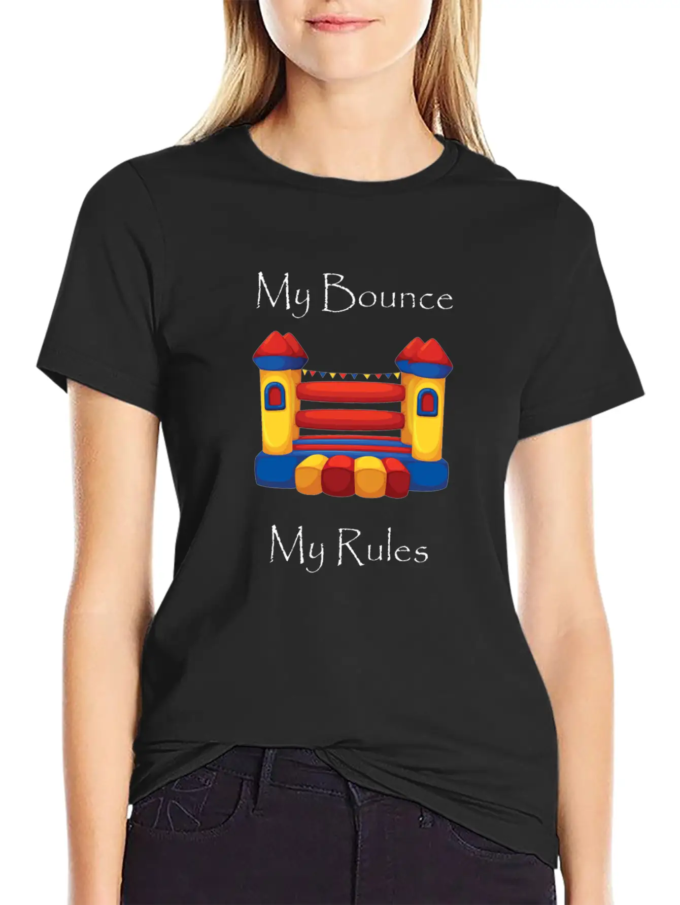 My Bounce House My RulesFunny Breathable Graphic T-Shirt – Perfect For Casual Days