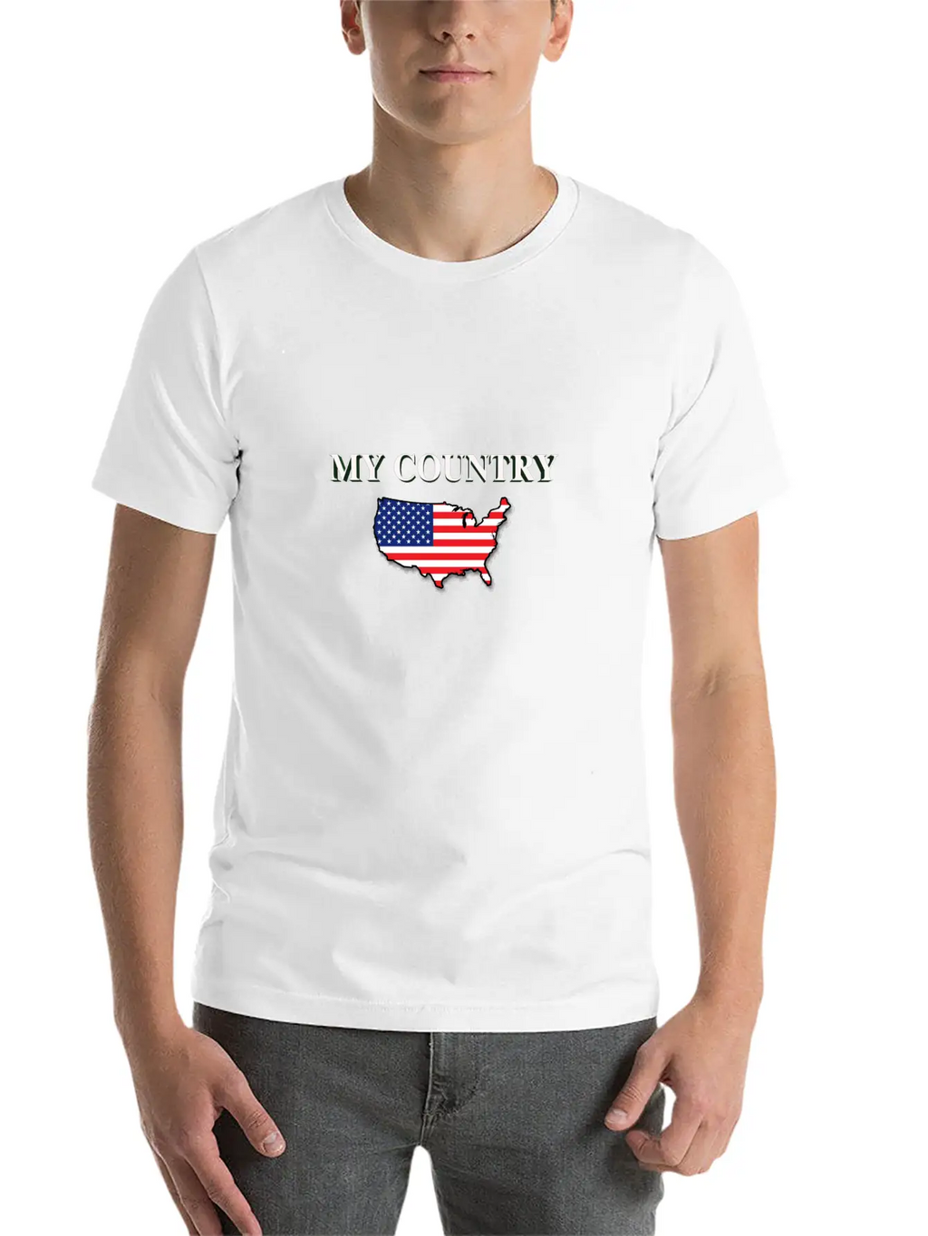 My Country USA Tshirt Stylish Everyday T-Shirt – Unisex Basic Cotton Tee