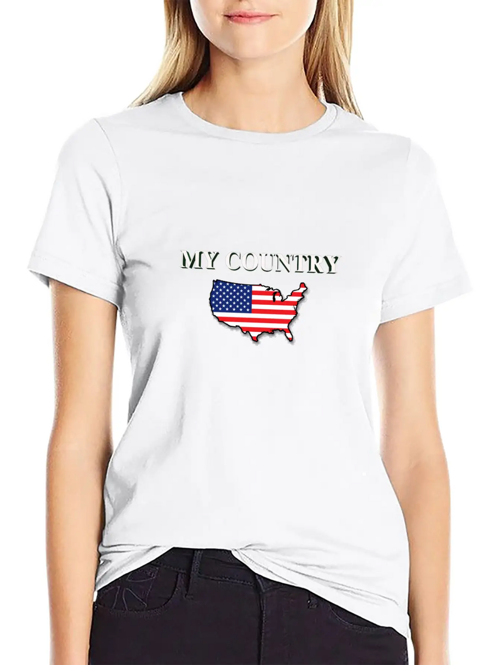 My Country USA Tshirt Stylish Everyday T-Shirt – Unisex Basic Cotton Tee