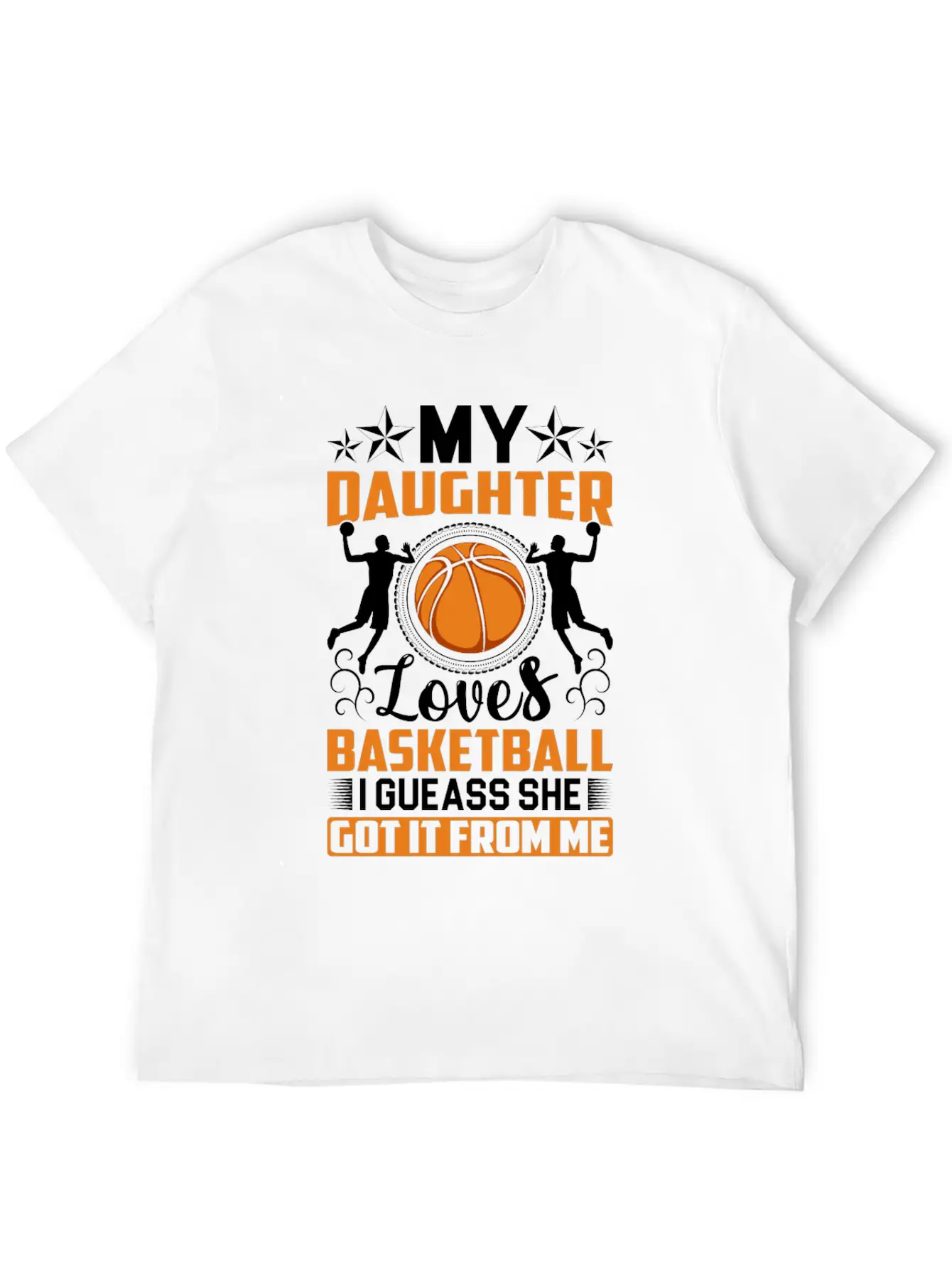 My Daughter Loves Basketball I Gueass She Got It Classic Cotton Tee – Unisex Comfort For Any Season