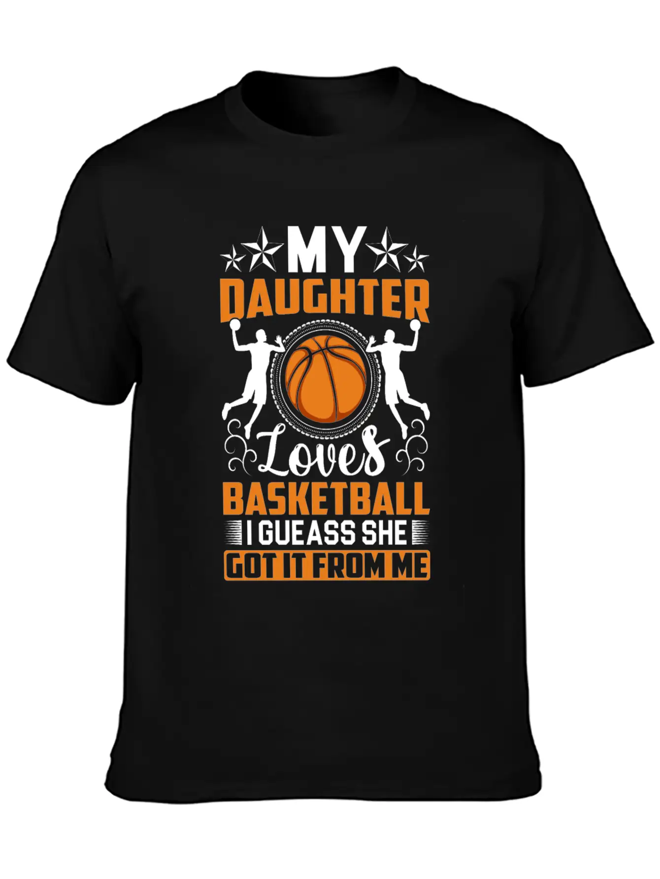 My Daughter Loves Basketball I Gueass She Got It Classic Cotton Tee – Unisex Comfort For Any Season
