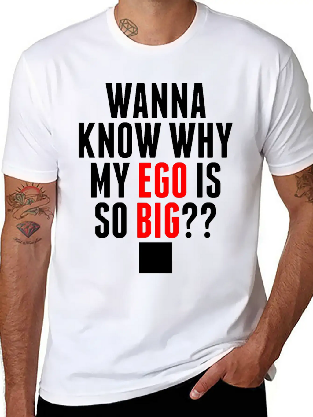 My Ego Is So Big Classic Cotton Tee – Unisex Comfort For Any Season