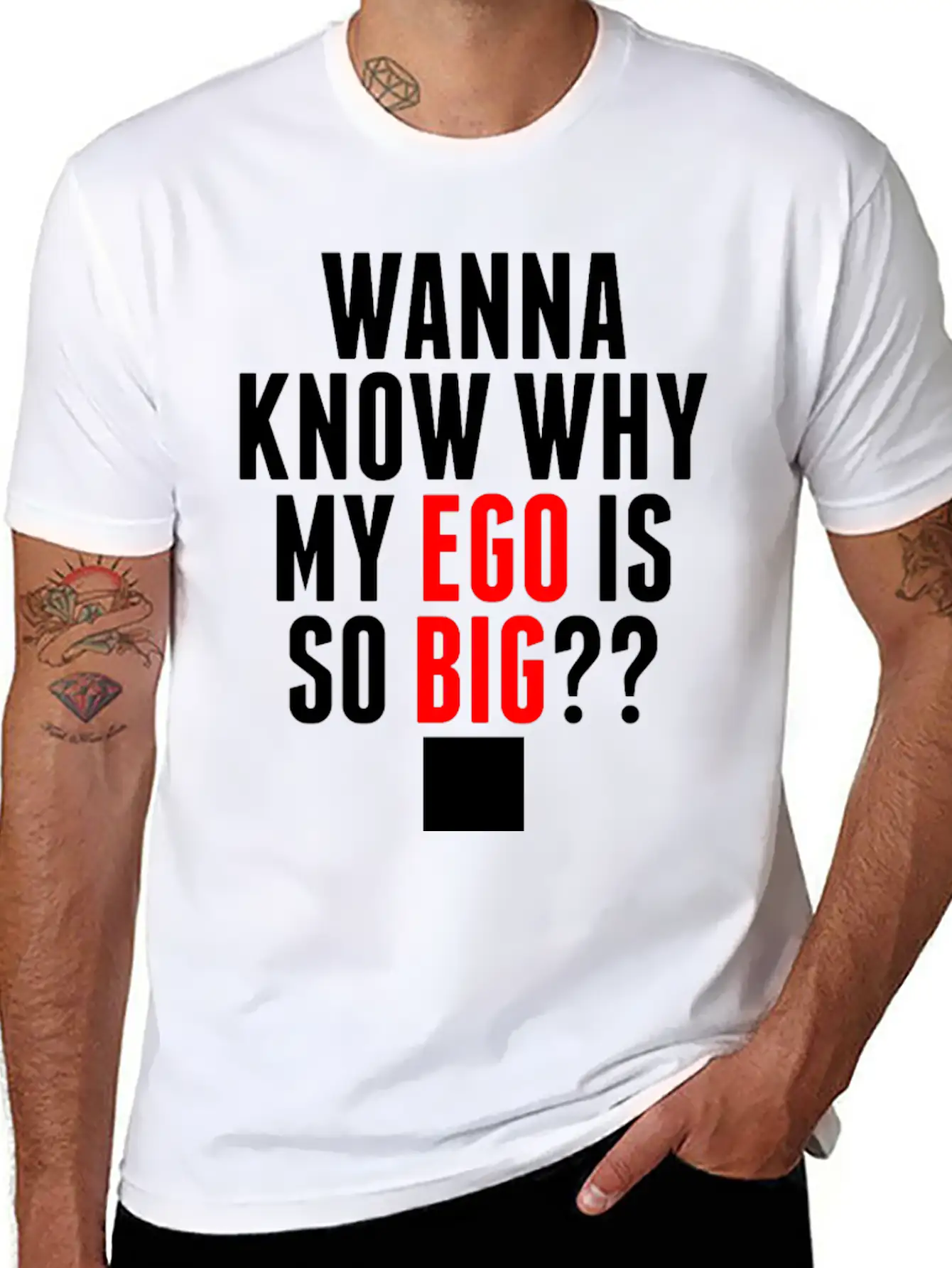 My Ego Is So Big Classic Cotton Tee – Unisex Comfort For Any Season