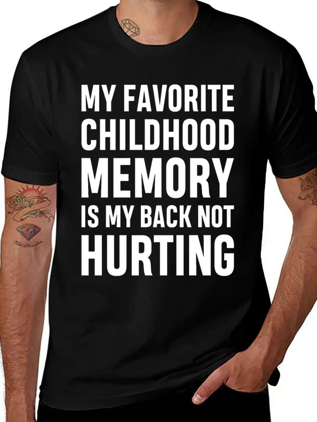 My Favorite Childhood Memory S My Back Not Hurting Unisex Casual T-Shirt – Clean Design For Daily Comfort