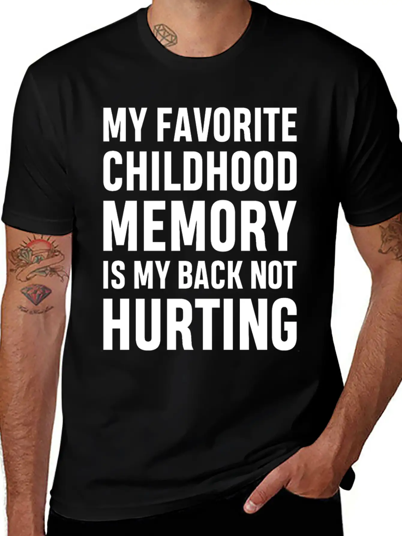 My Favorite Childhood Memory S My Back Not Hurting Unisex Casual T-Shirt – Clean Design For Daily Comfort