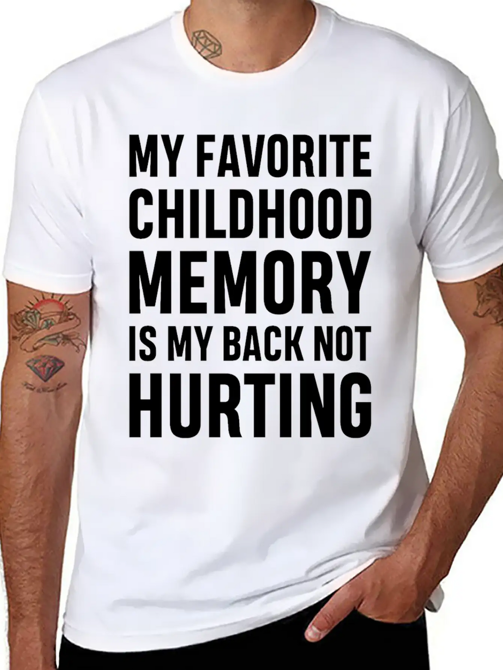 My Favorite Childhood Memory S My Back Not Hurting Unisex Casual T-Shirt – Clean Design For Daily Comfort