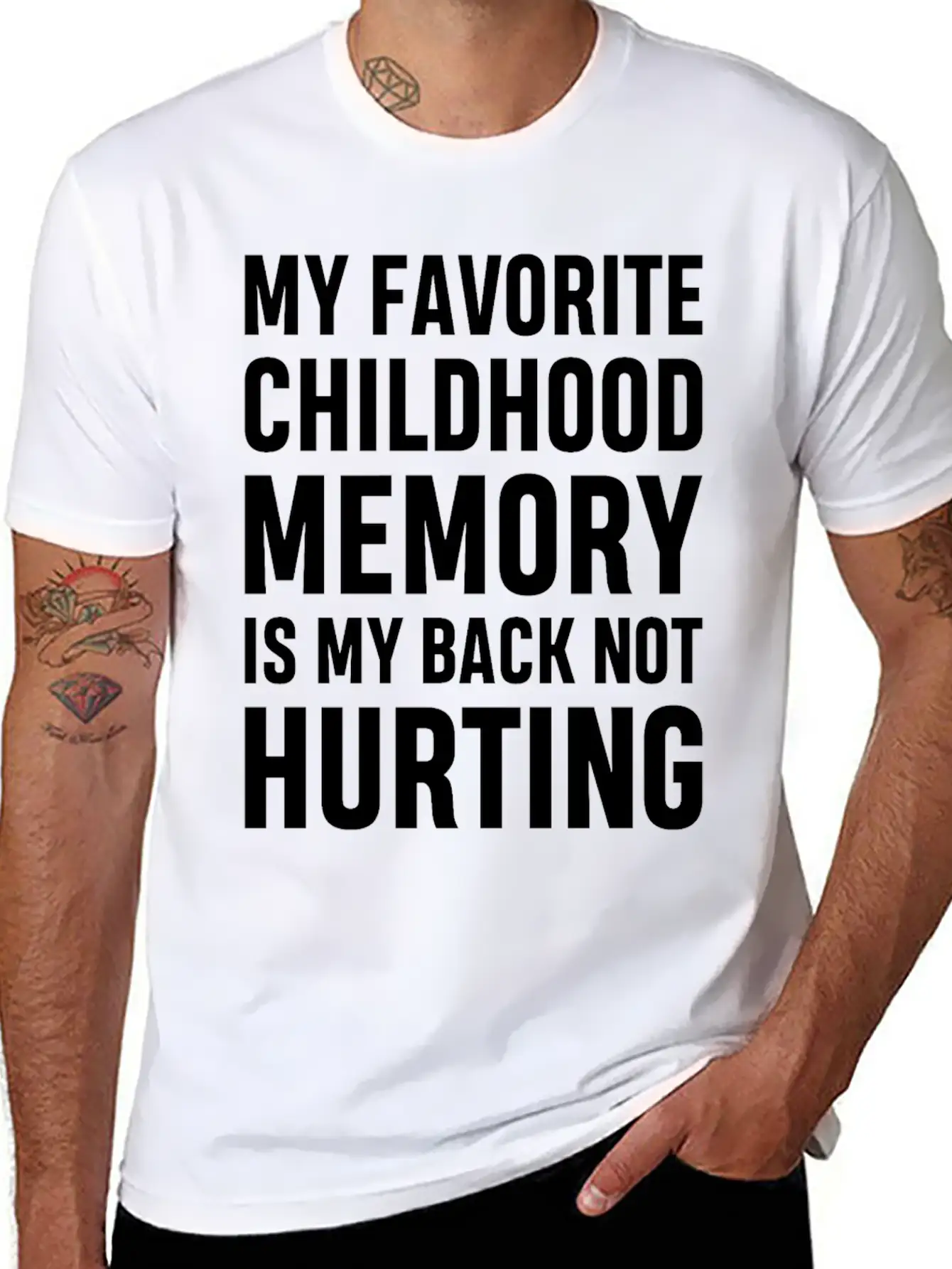 My Favorite Childhood Memory S My Back Not Hurting Unisex Casual T-Shirt – Clean Design For Daily Comfort