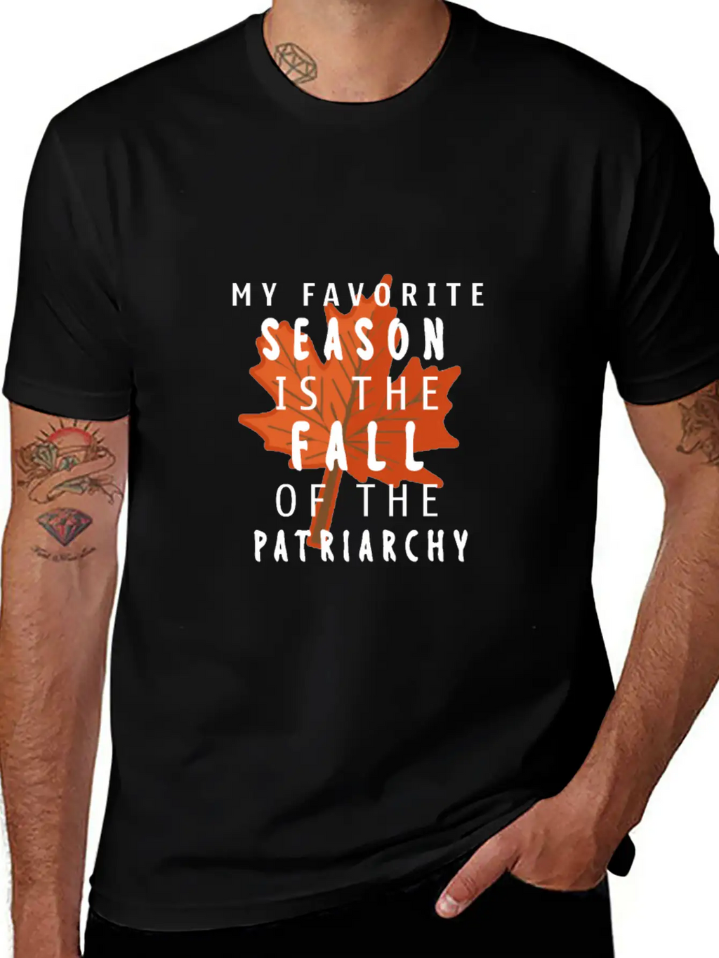My Favorite Season Is The Fall Of The Patriarchy Breathable Soft Cotton T-Shirt – Timeless Casual Look