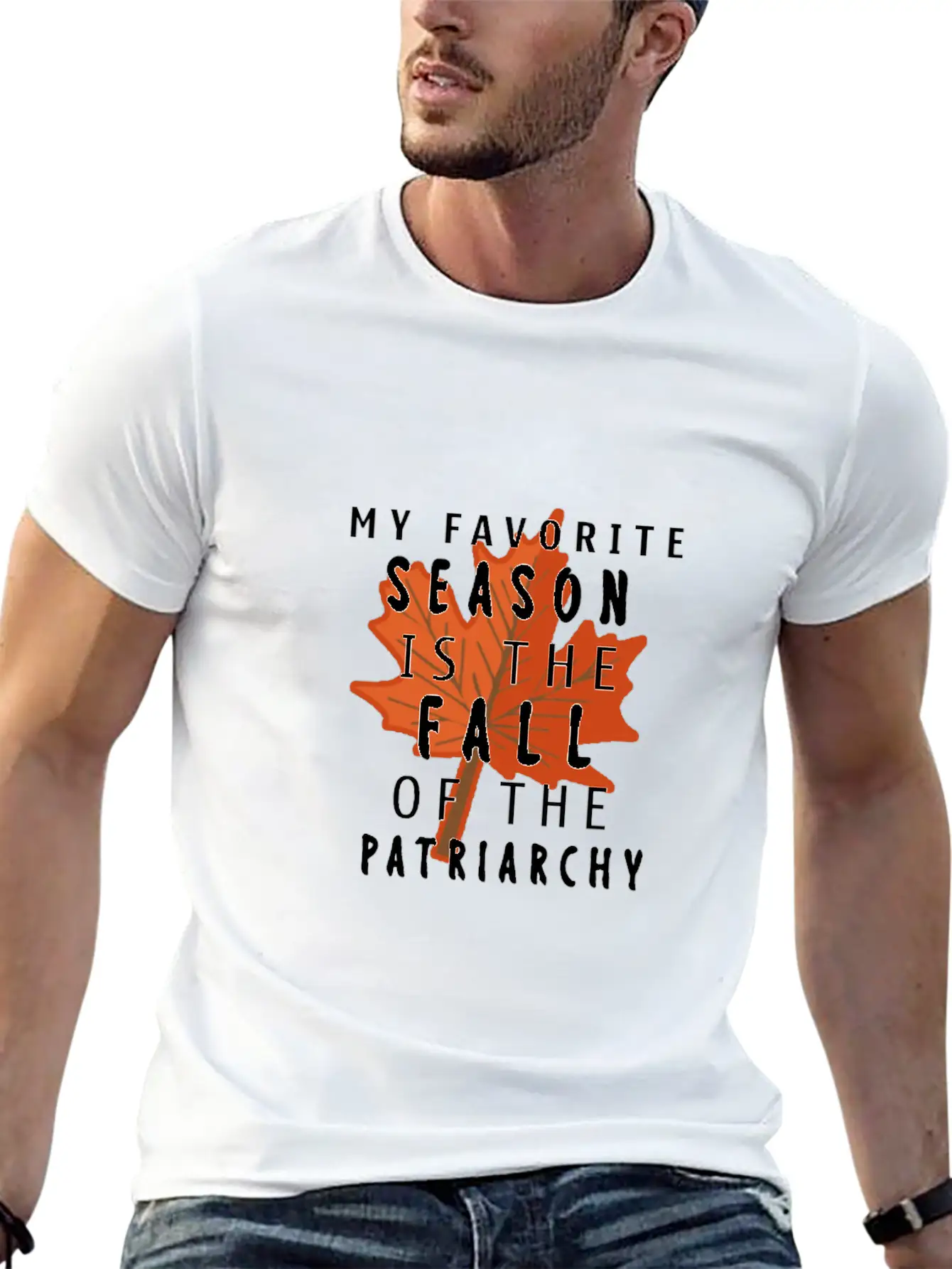 My Favorite Season Is The Fall Of The Patriarchy Breathable Soft Cotton T-Shirt – Timeless Casual Look