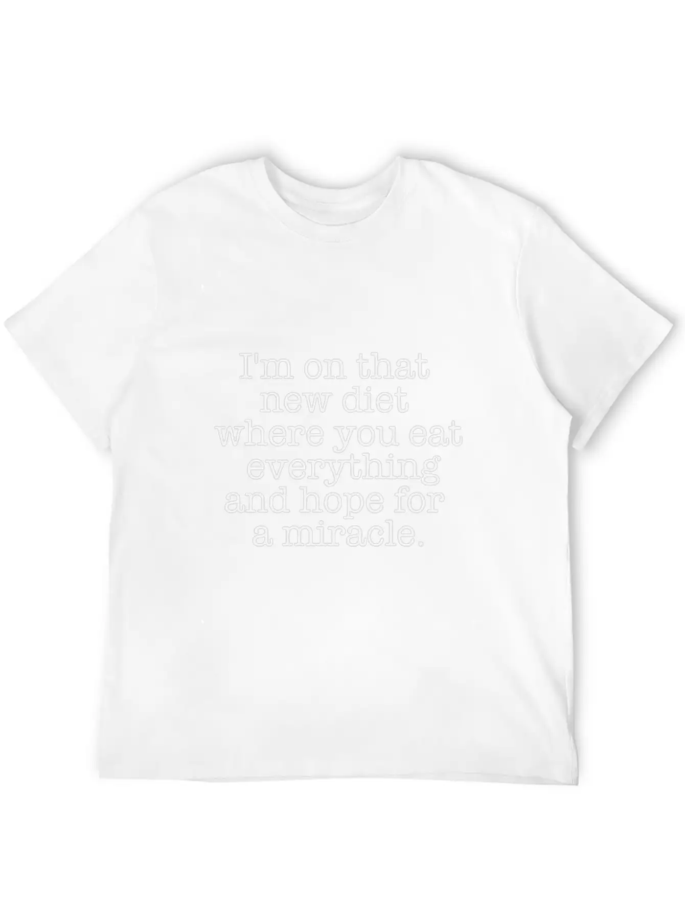 My Food Diet Funny Logo Relaxed Everyday Tee – Lightweight And Durable Cotton