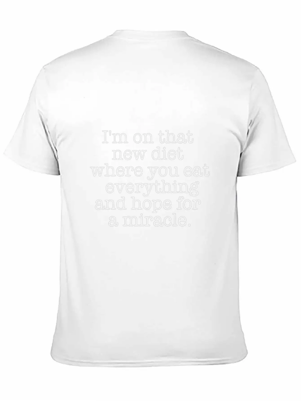 My Food Diet Funny Logo Relaxed Everyday Tee – Lightweight And Durable Cotton