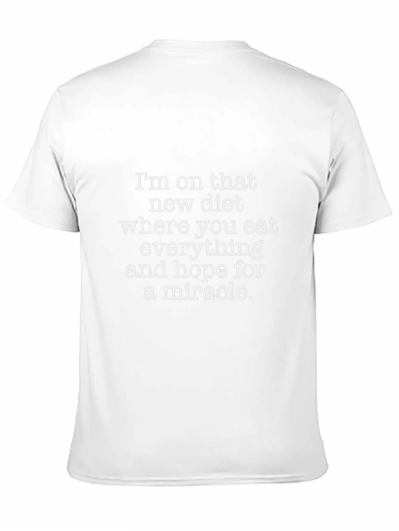 My Food Diet Funny Logo Relaxed Everyday Tee – Lightweight And Durable Cotton