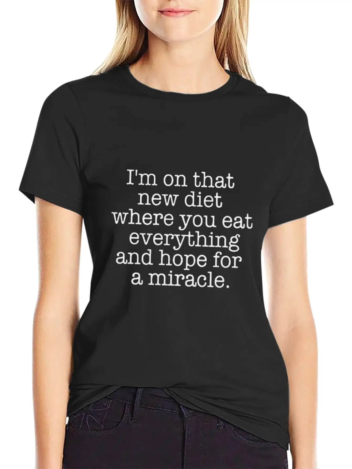 My Food Diet Funny Logo Relaxed Everyday Tee – Lightweight And Durable Cotton