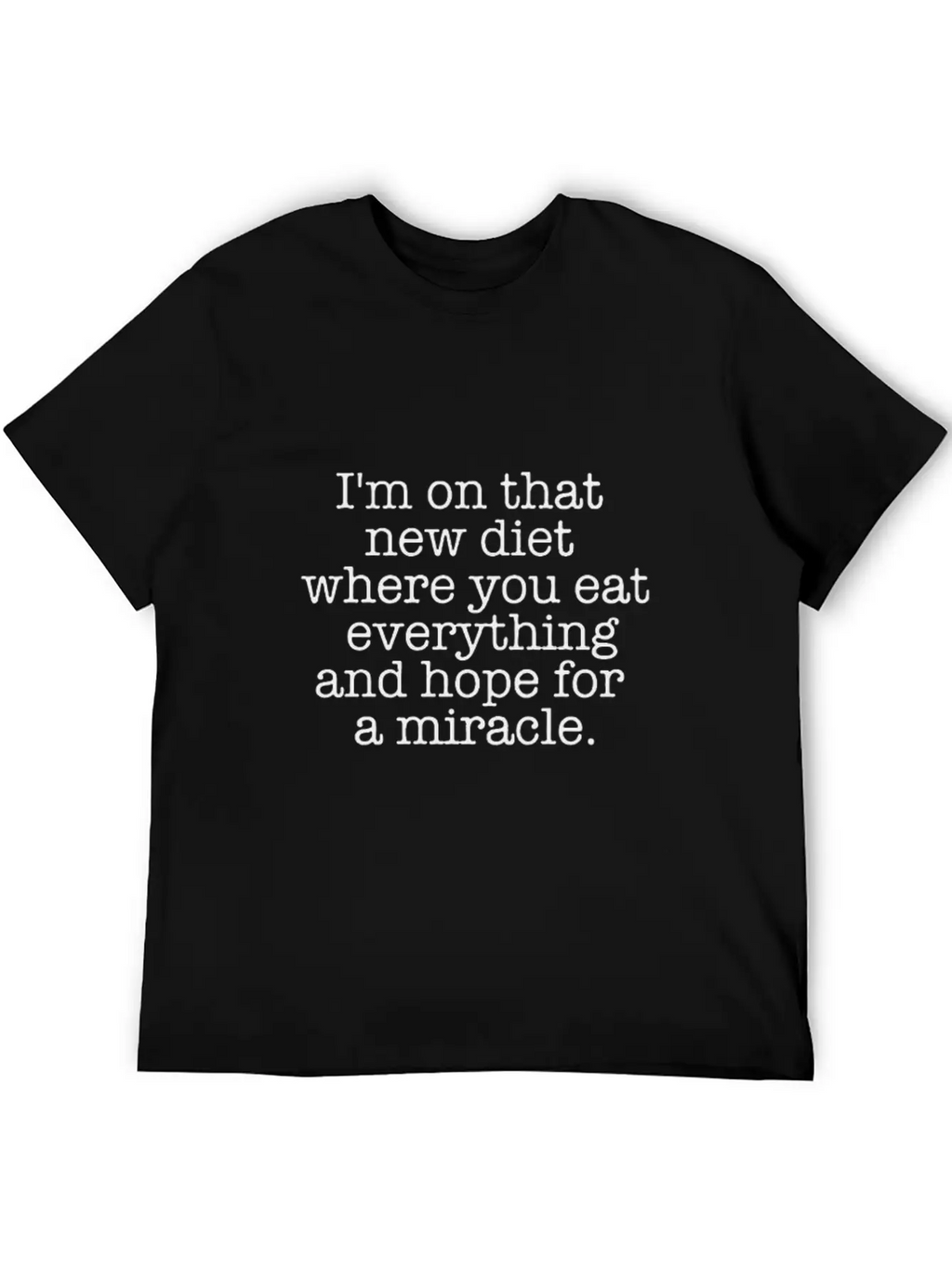 My Food Diet Funny Logo Relaxed Everyday Tee – Lightweight And Durable Cotton